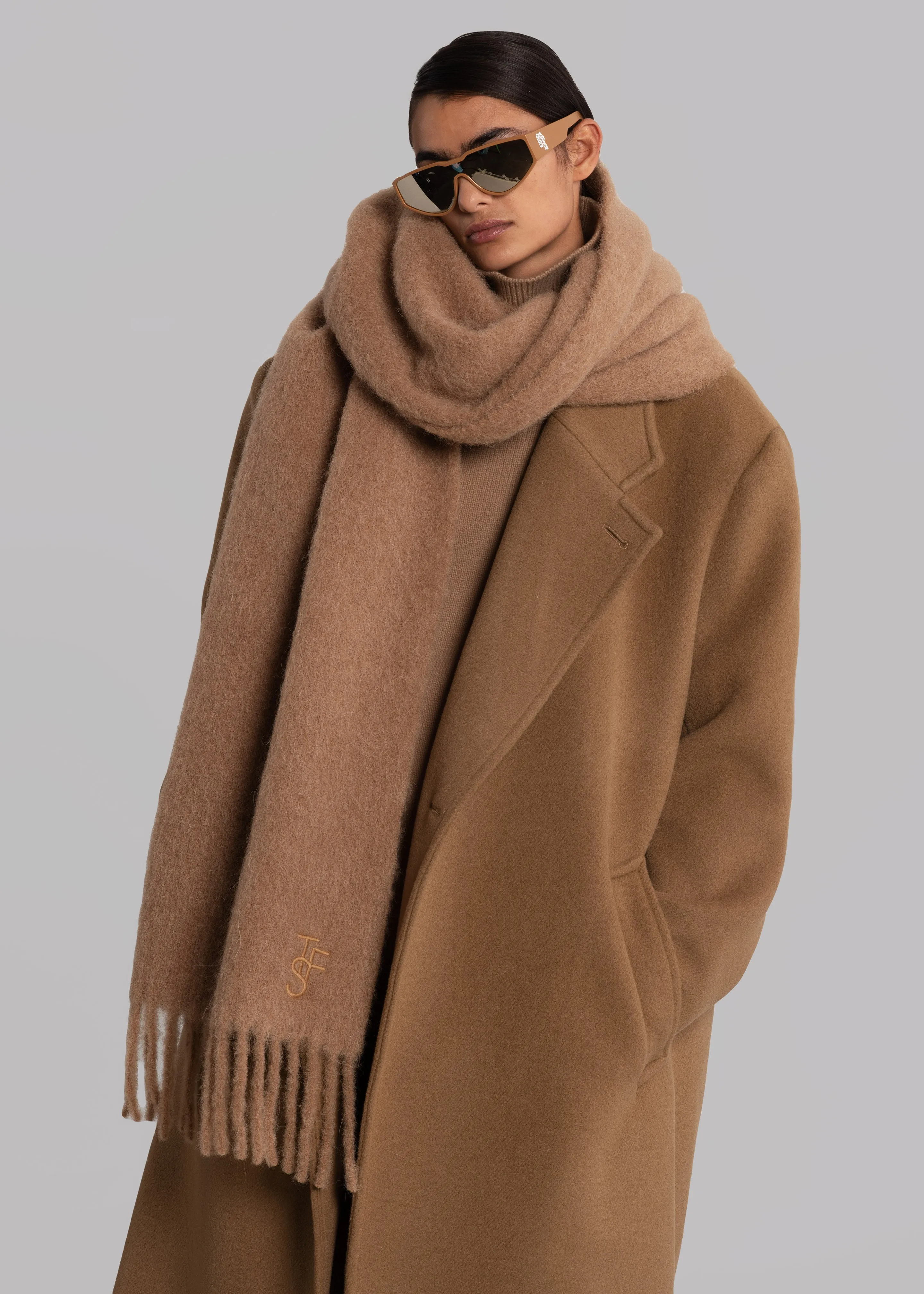 Frankie Lanne Scarf - Camel sold by Frankie Shop