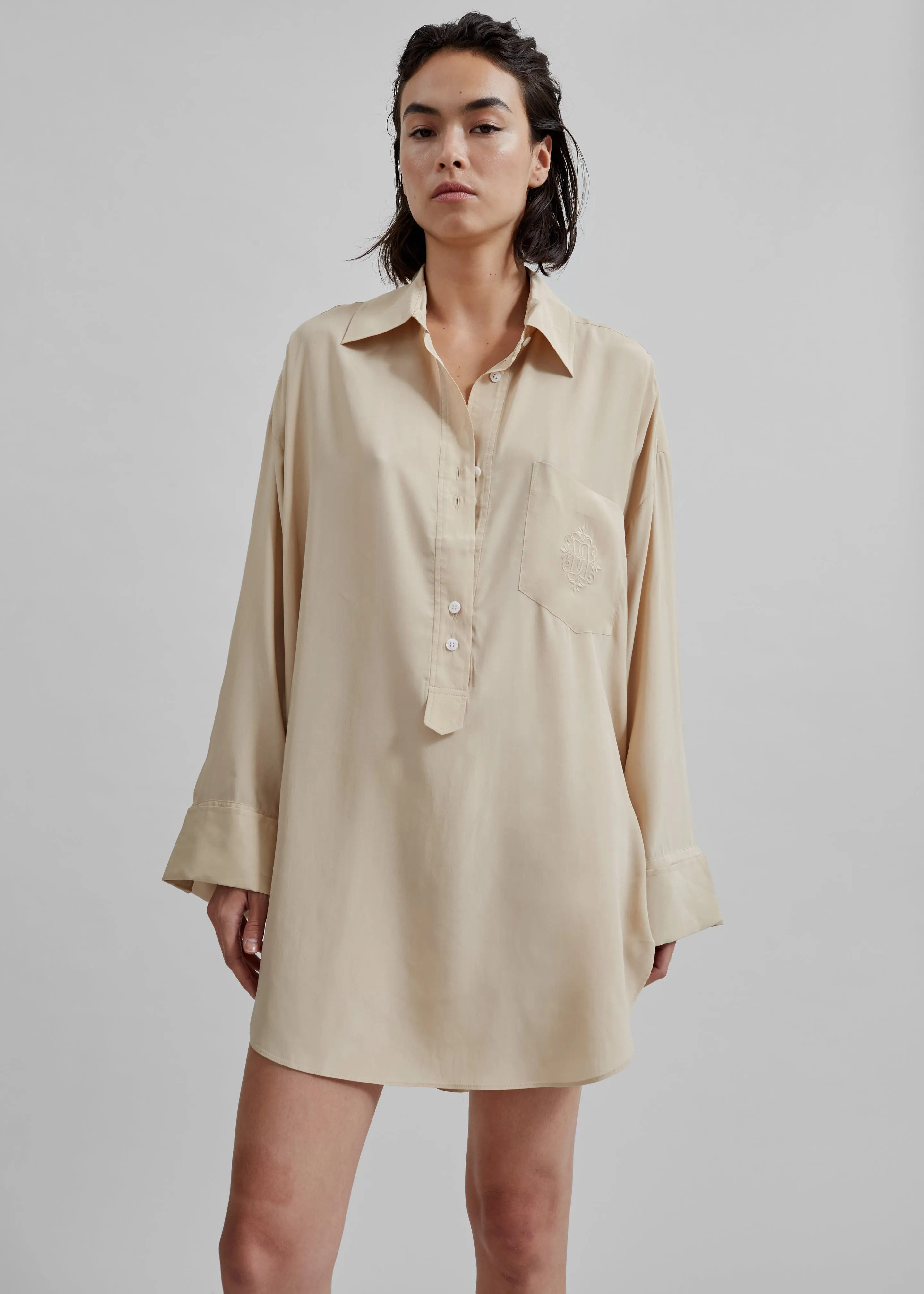 By Malene Birger Maye Blouse - Nomad sold by Frankie Shop product image thumbnail 5