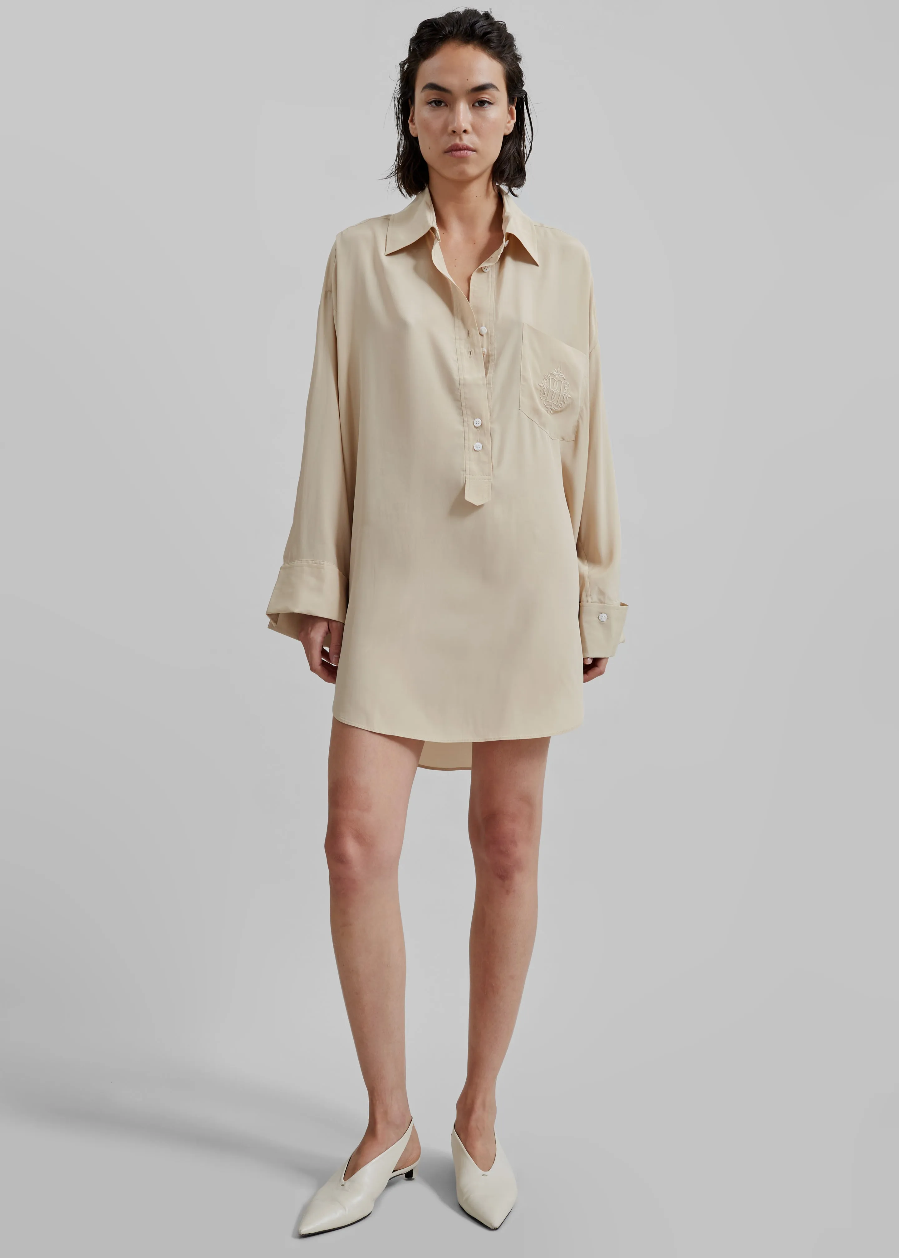 By Malene Birger Maye Blouse - Nomad sold by Frankie Shop
