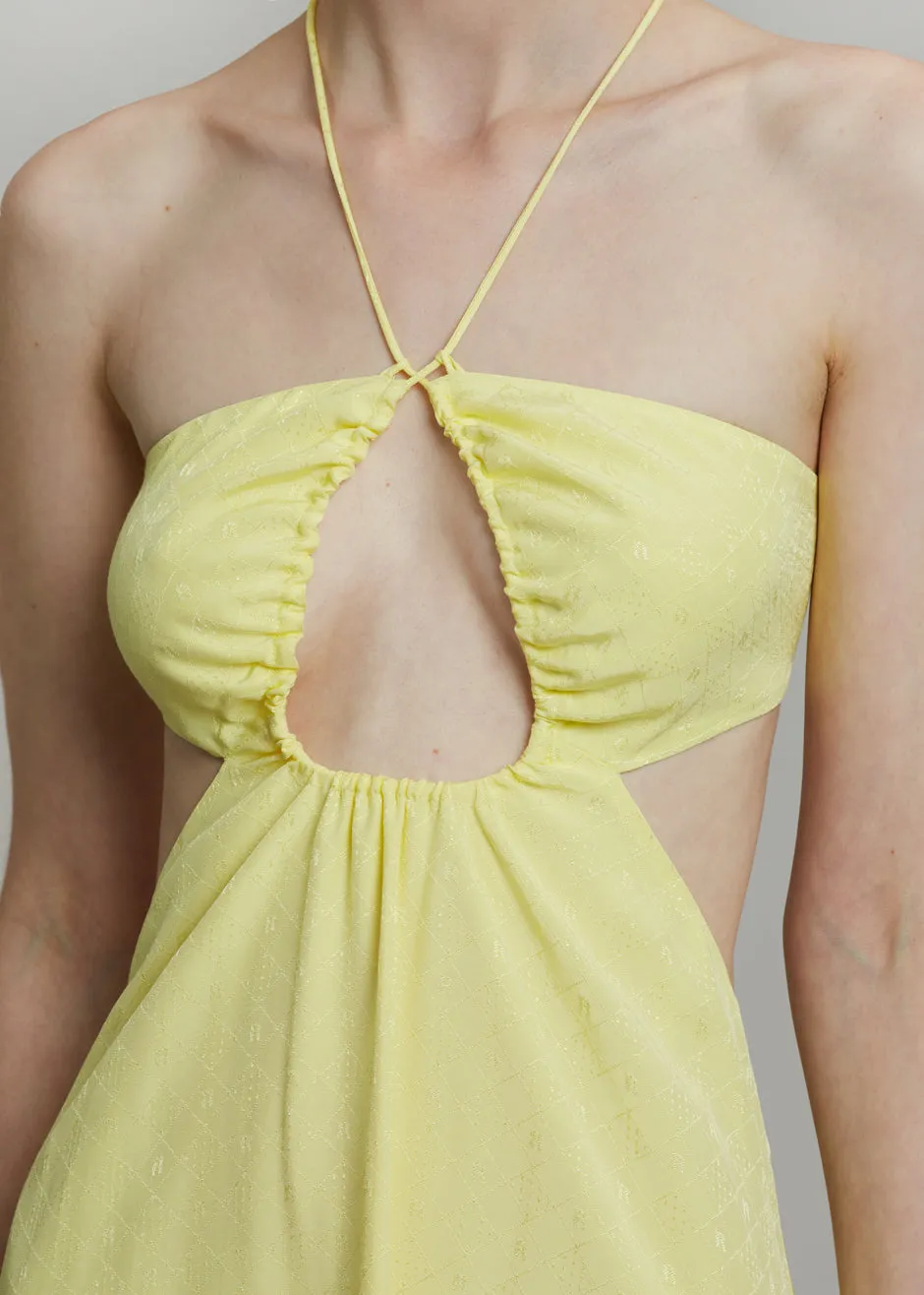 ROTATE Nanna Dress - Elfin Yellow sold by Frankie Shop product image thumbnail 3