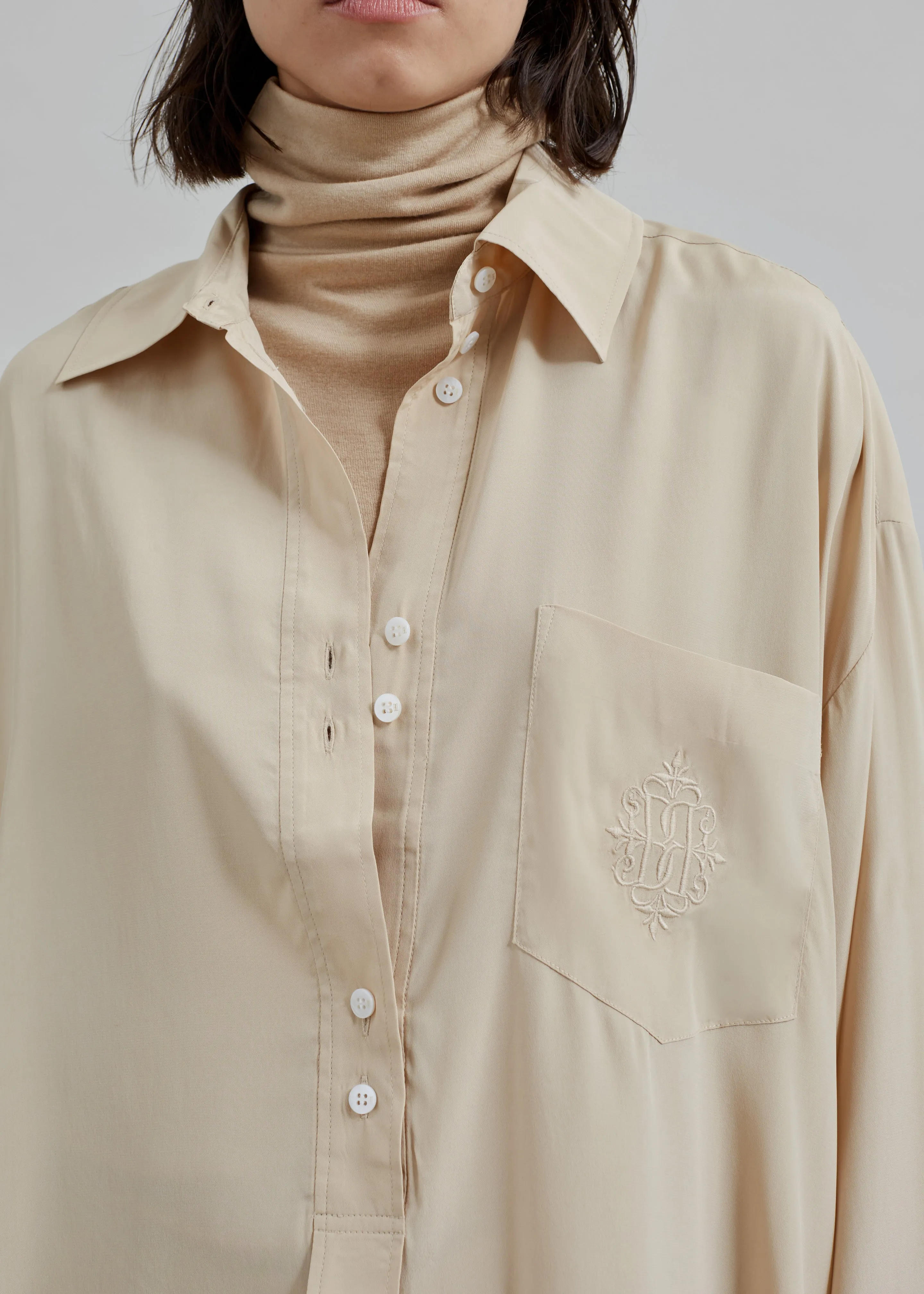 By Malene Birger Maye Blouse - Nomad sold by Frankie Shop product image thumbnail 4