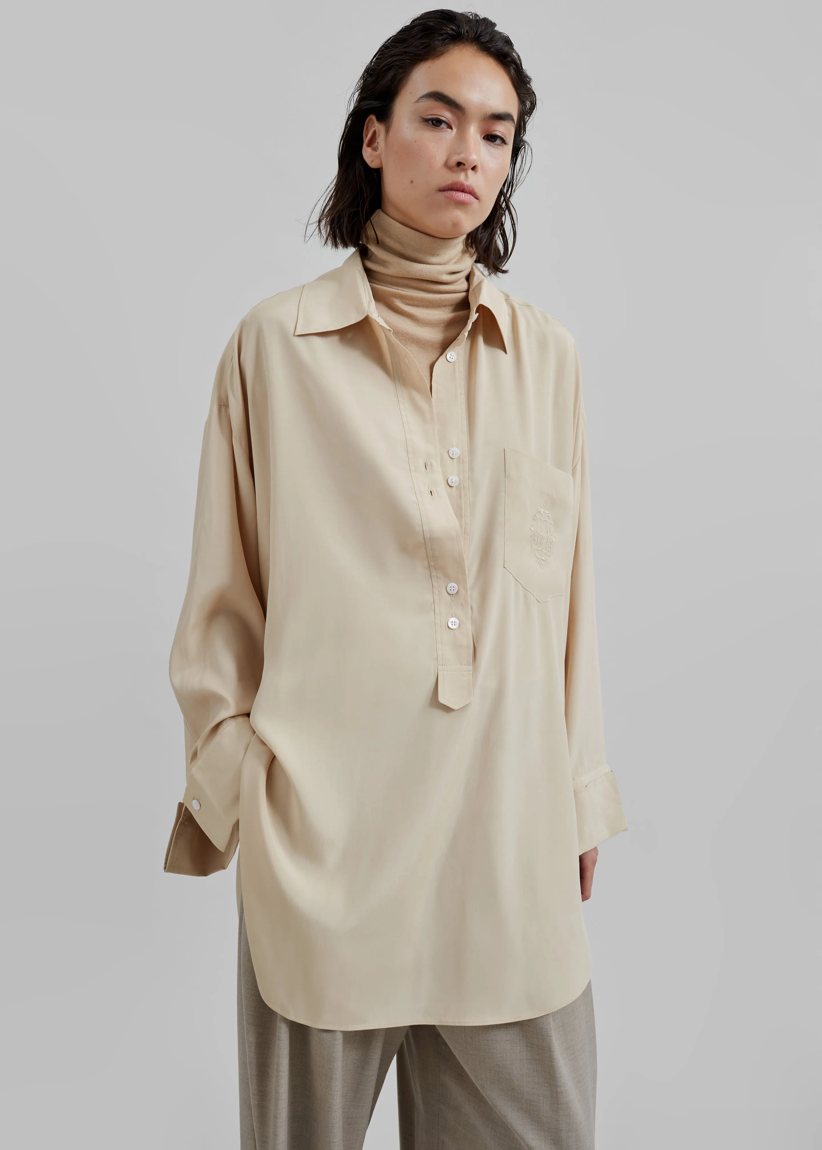 By Malene Birger Maye Blouse - Nomad sold by Frankie Shop product image thumbnail 2