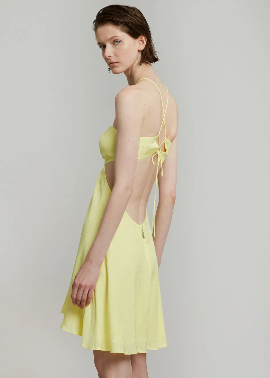 ROTATE Nanna Dress - Elfin Yellow sold by Frankie Shop