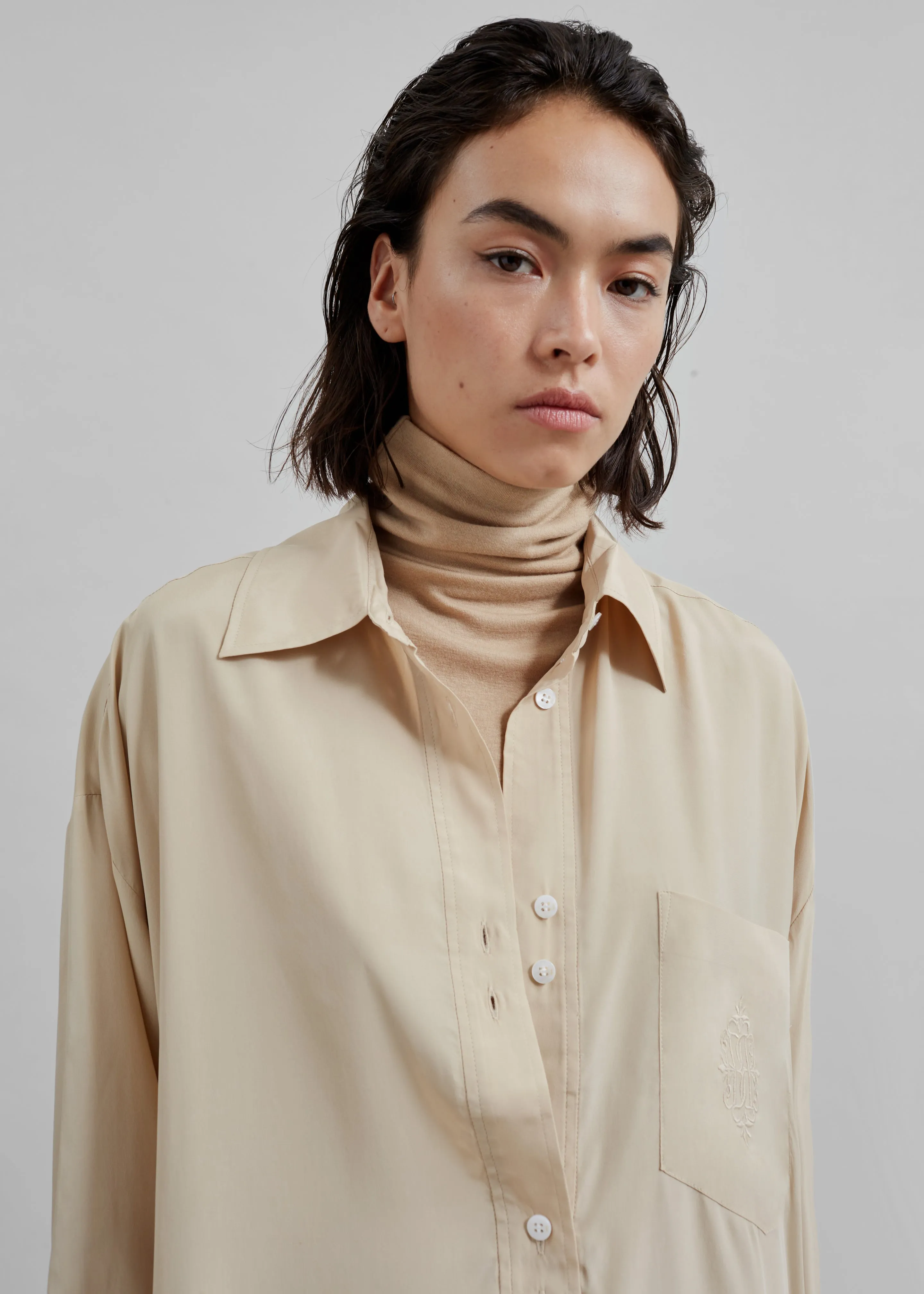 By Malene Birger Maye Blouse - Nomad sold by Frankie Shop product image thumbnail 3