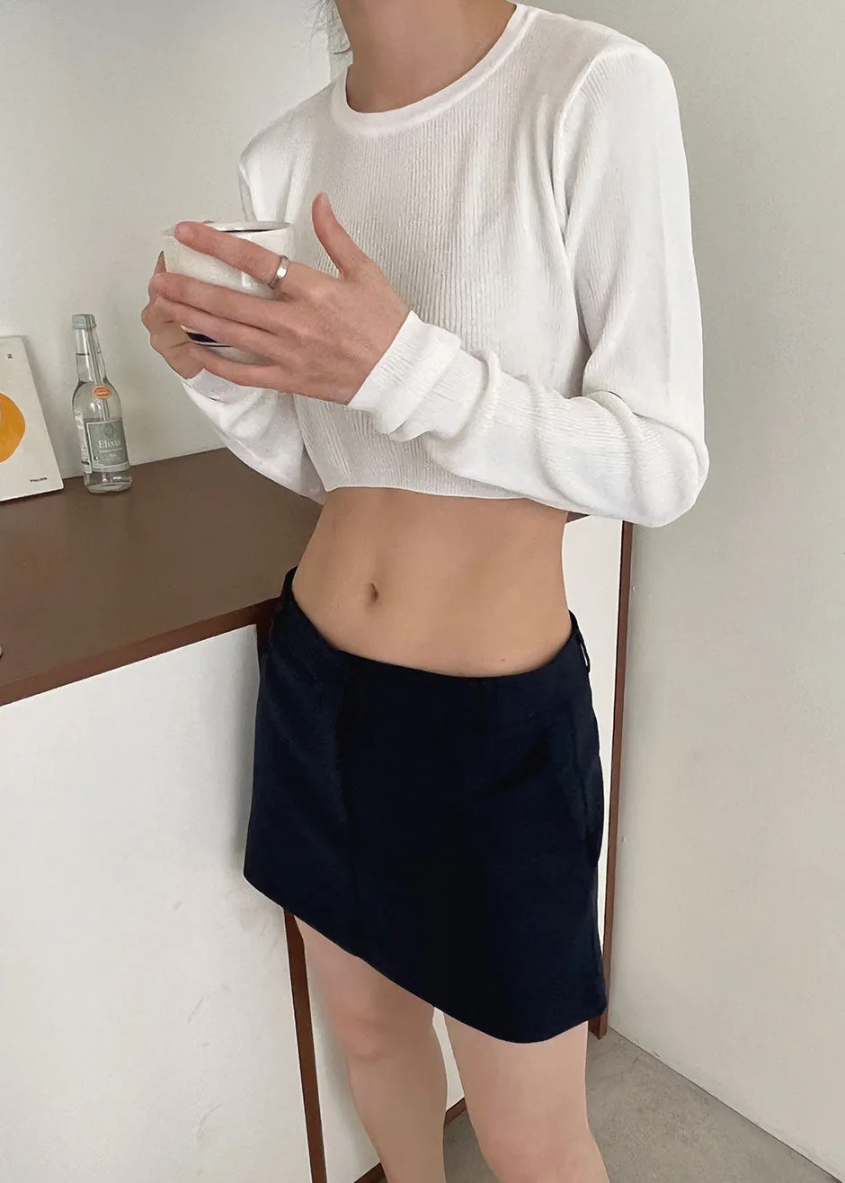 Kaz Cropped Knit Top - White sold by Frankie Shop product image thumbnail 3