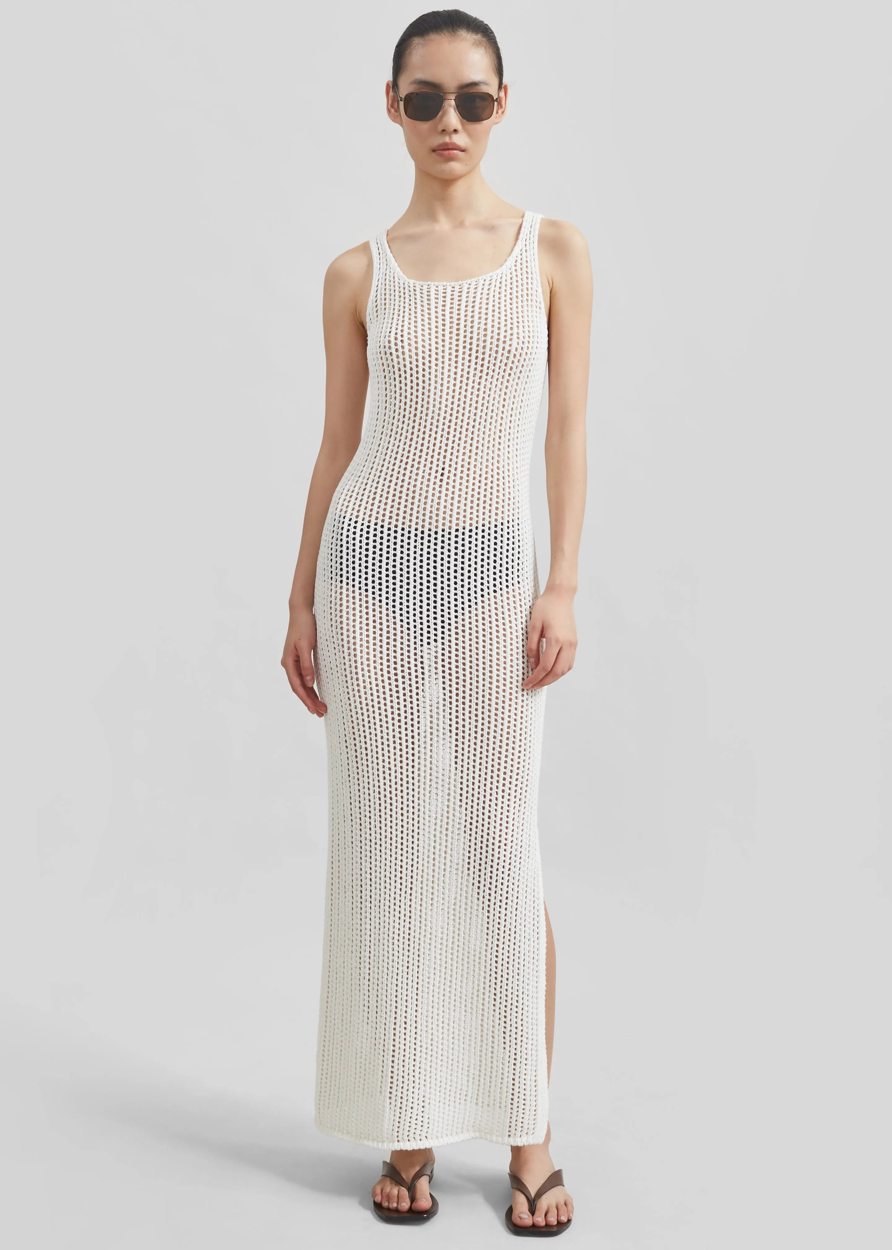 Adrienna Crochet Maxi Dress - White sold by Frankie Shop product image thumbnail 3