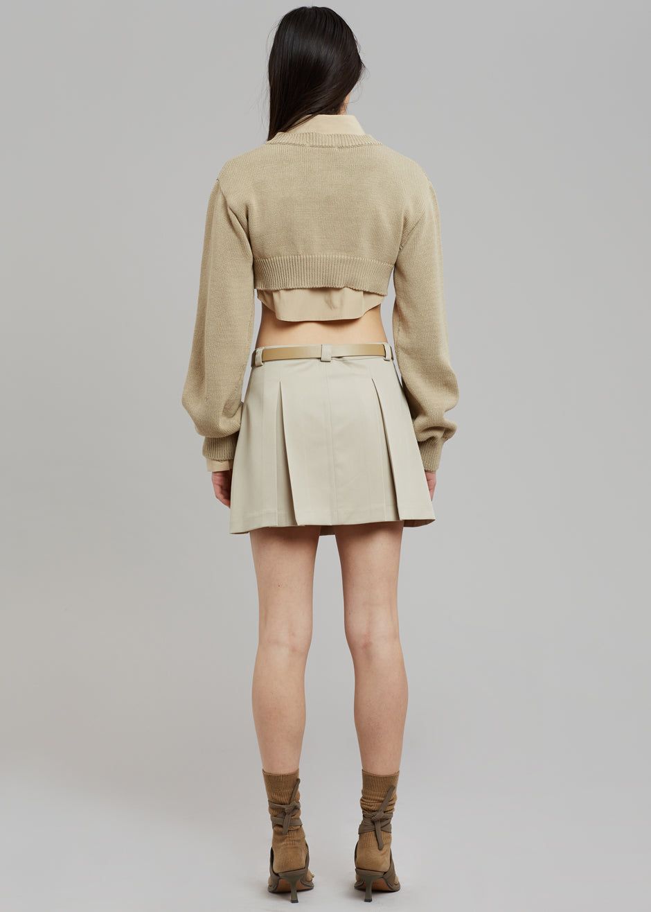 Titou Cropped Sweater - Taupe sold by Frankie Shop product image thumbnail 9