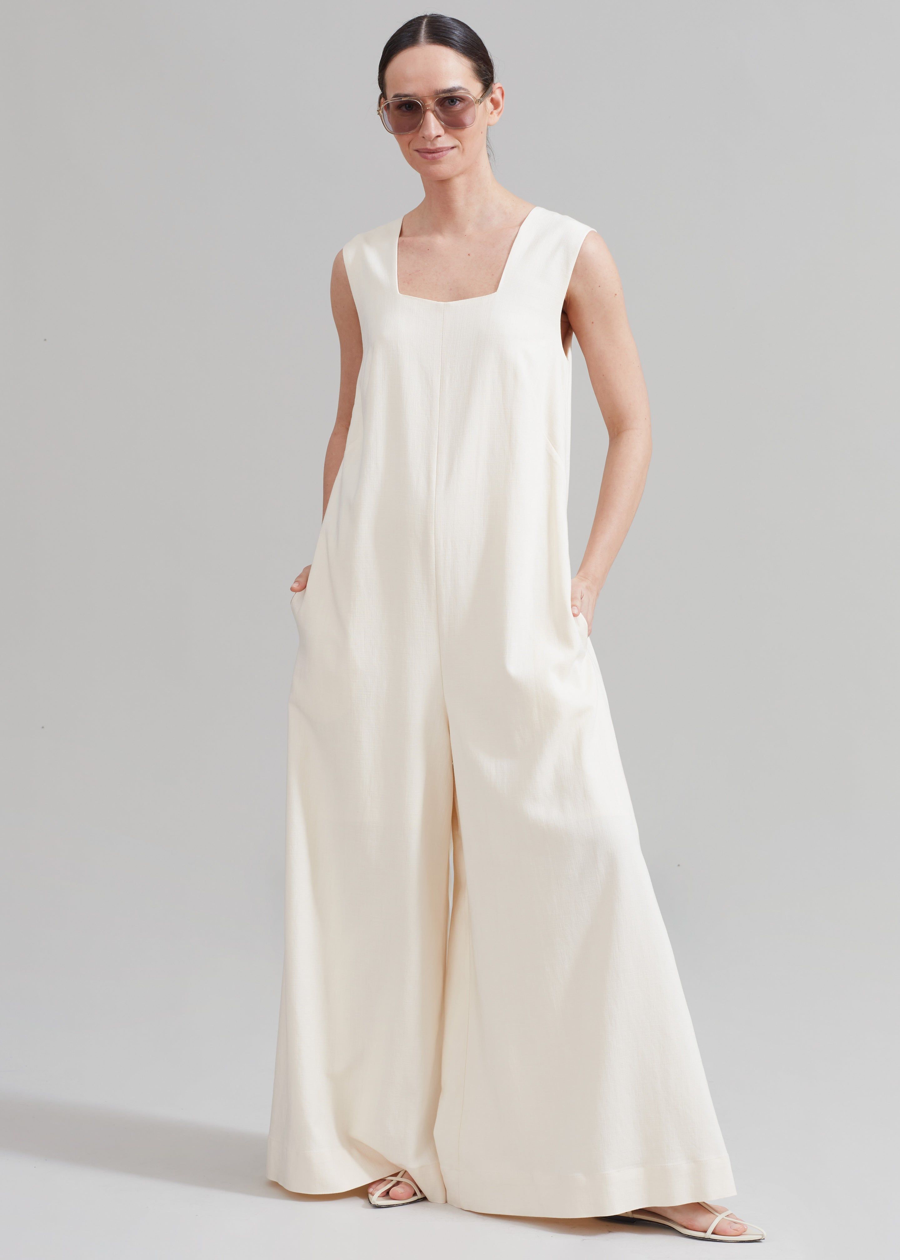 By Malene Birger Ritta Jumpsuit - Vanilla Cream sold by Frankie Shop product image thumbnail 2