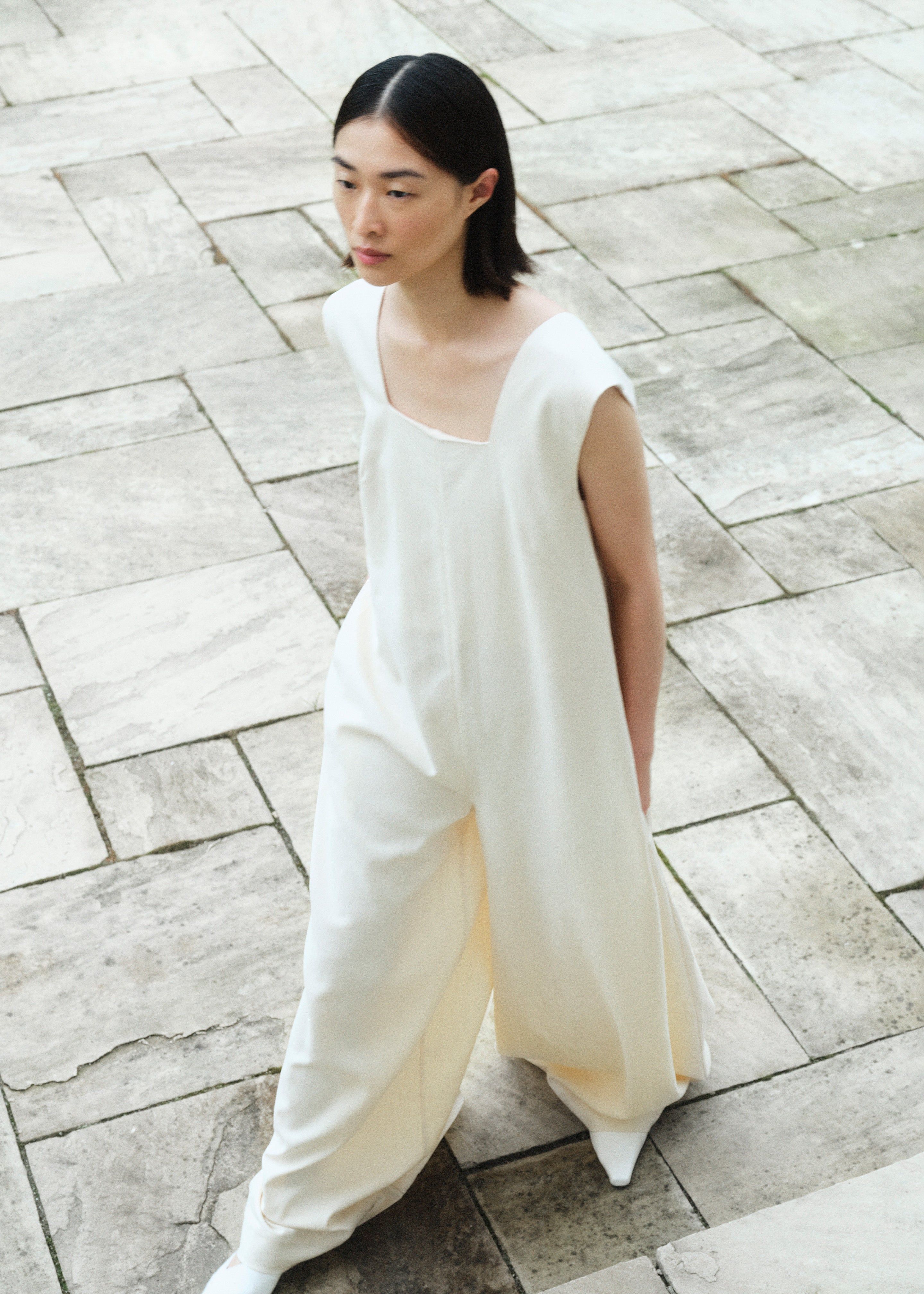 By Malene Birger Ritta Jumpsuit - Vanilla Cream sold by Frankie Shop