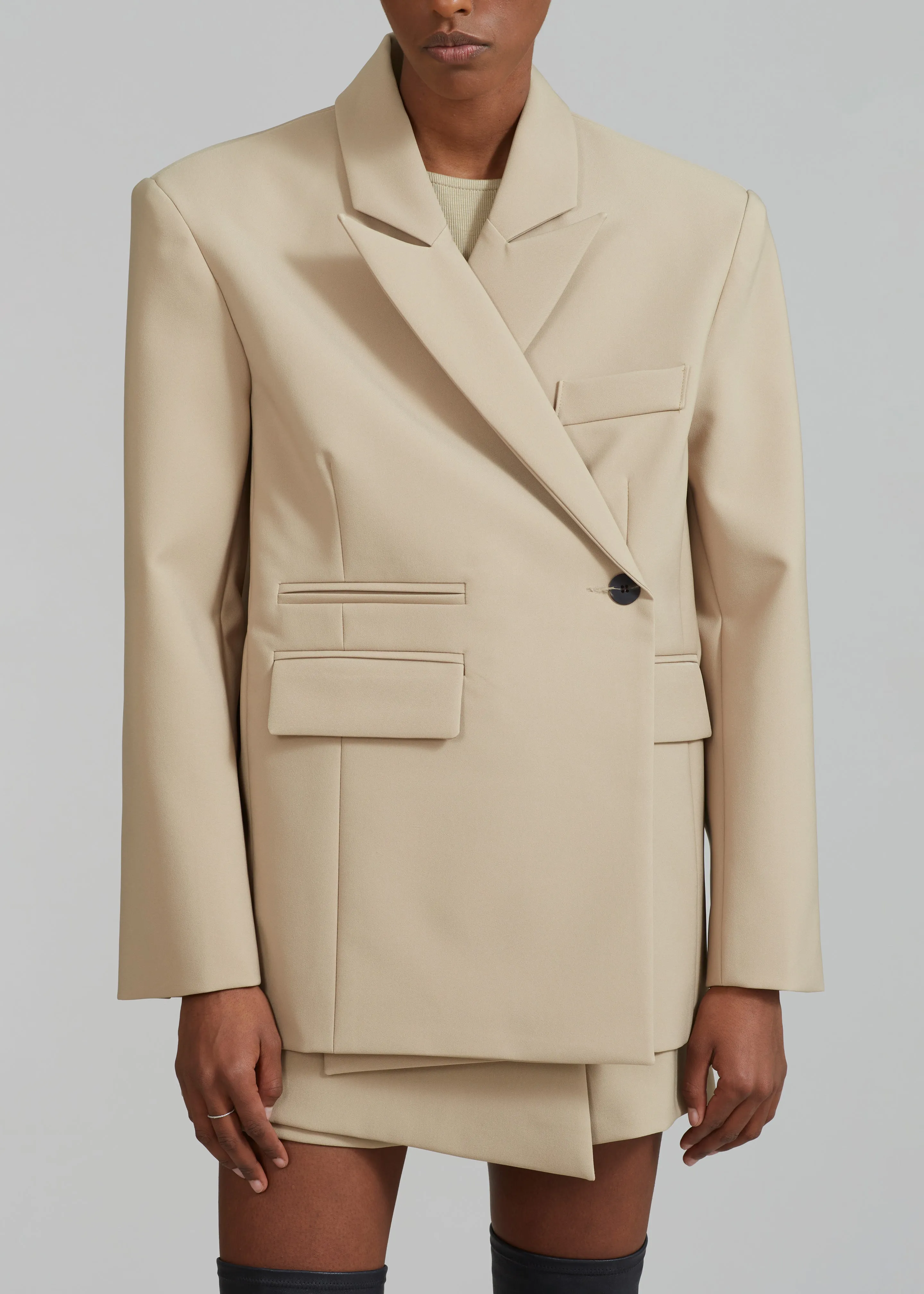 Paige Blazer - Beige sold by Frankie Shop product image thumbnail 3