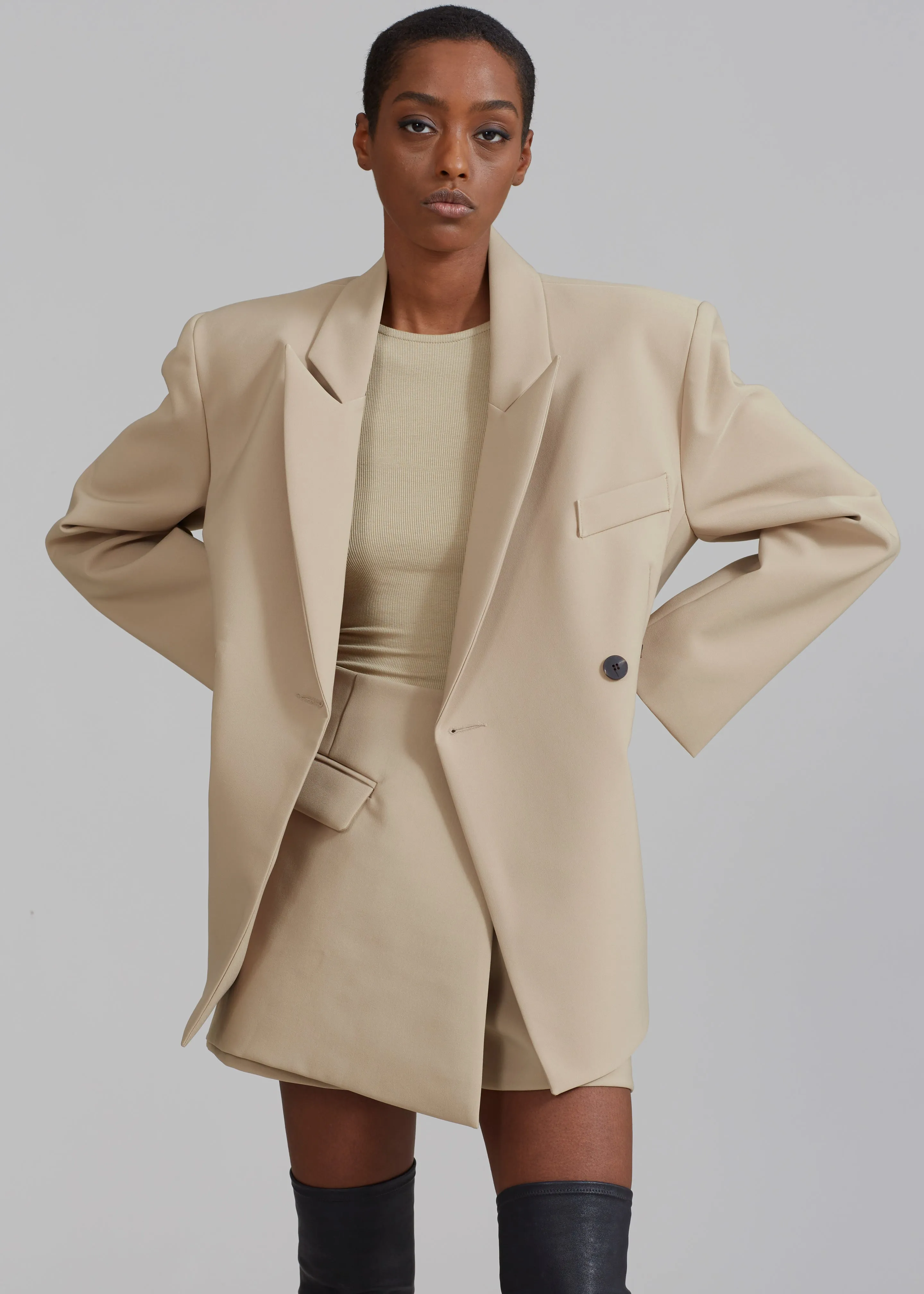 Paige Blazer - Beige sold by Frankie Shop product image thumbnail 4