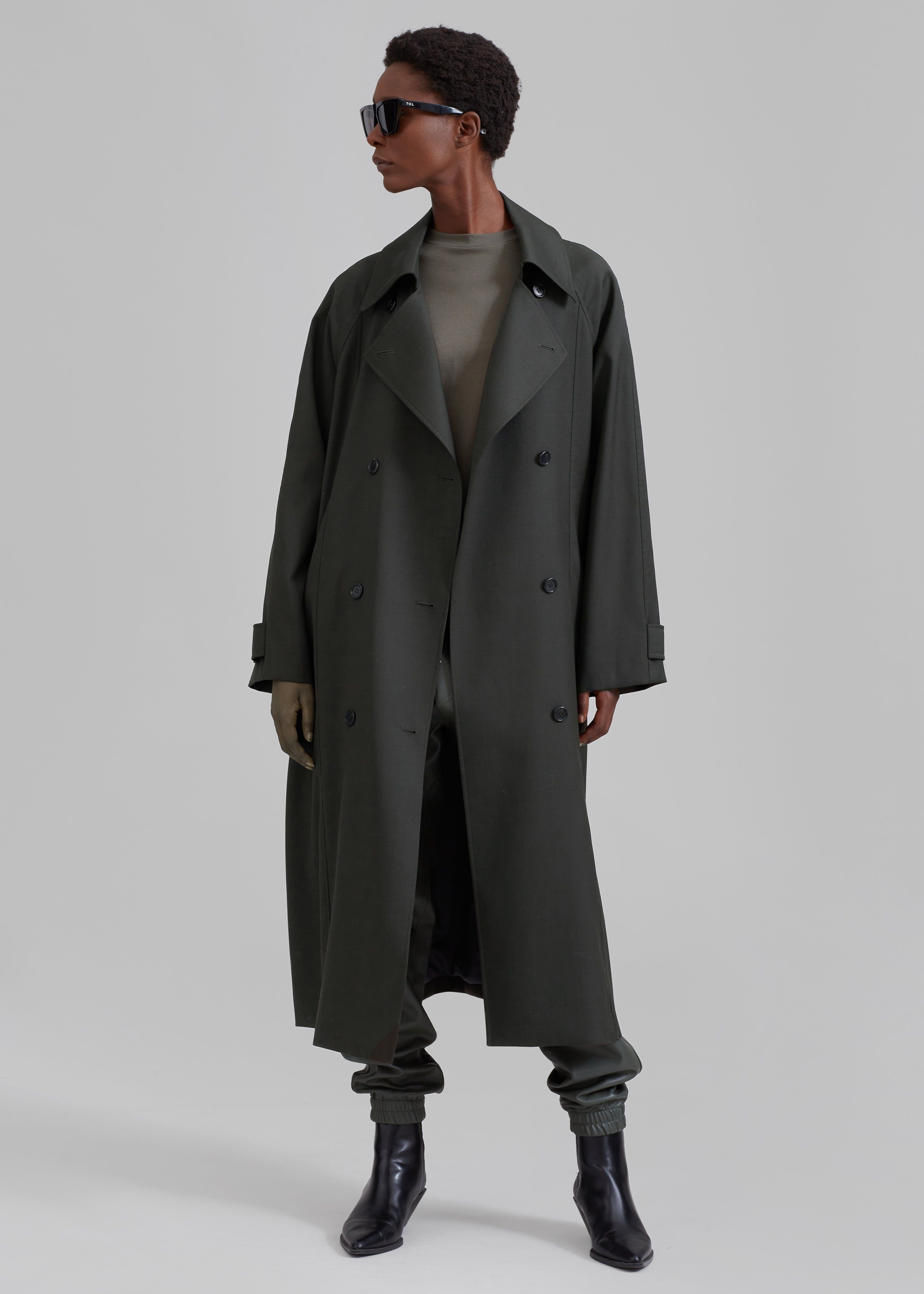 Willow Trench Coat - Dark Olive sold by Frankie Shop product image thumbnail 2