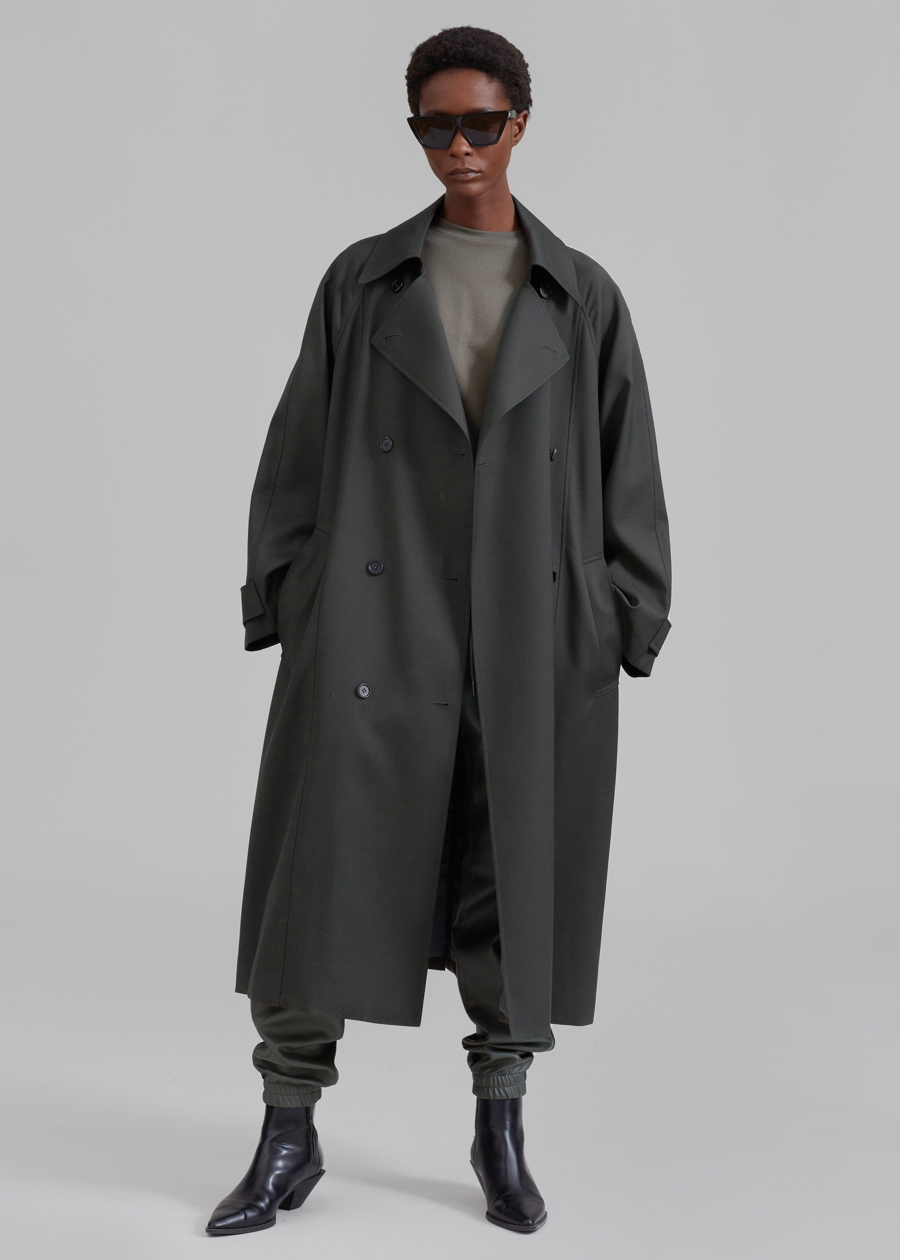 Willow Trench Coat - Dark Olive sold by Frankie Shop product image thumbnail 3