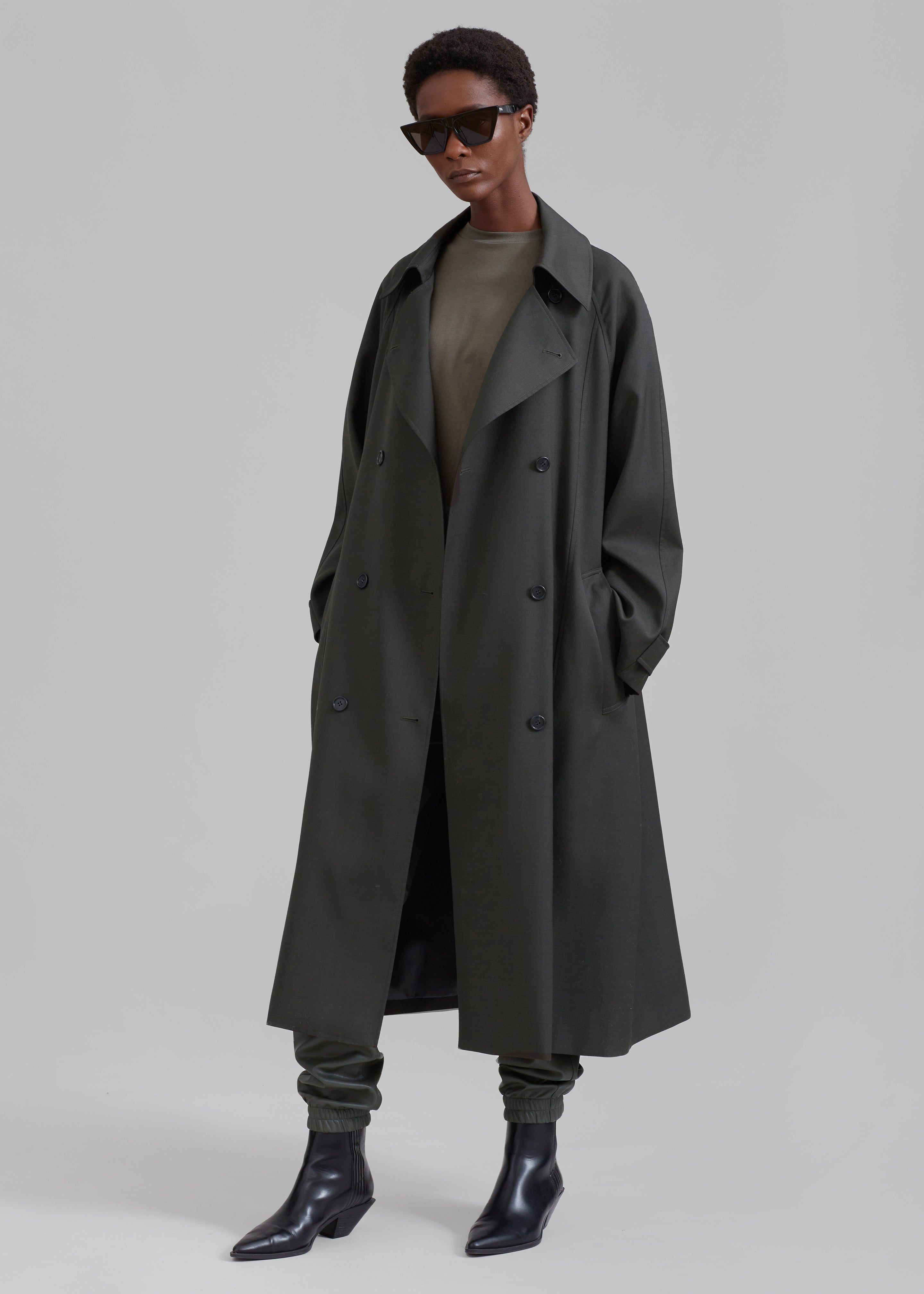 Willow Trench Coat - Dark Olive sold by Frankie Shop product image thumbnail 5