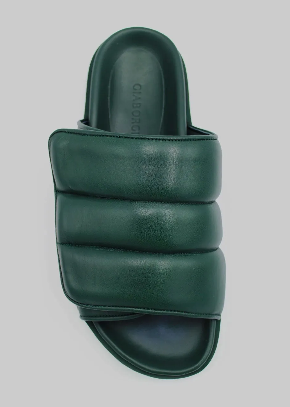 Gia Borghini Gia 3 Padded Slides - Cliff Green sold by Frankie Shop product image thumbnail 2