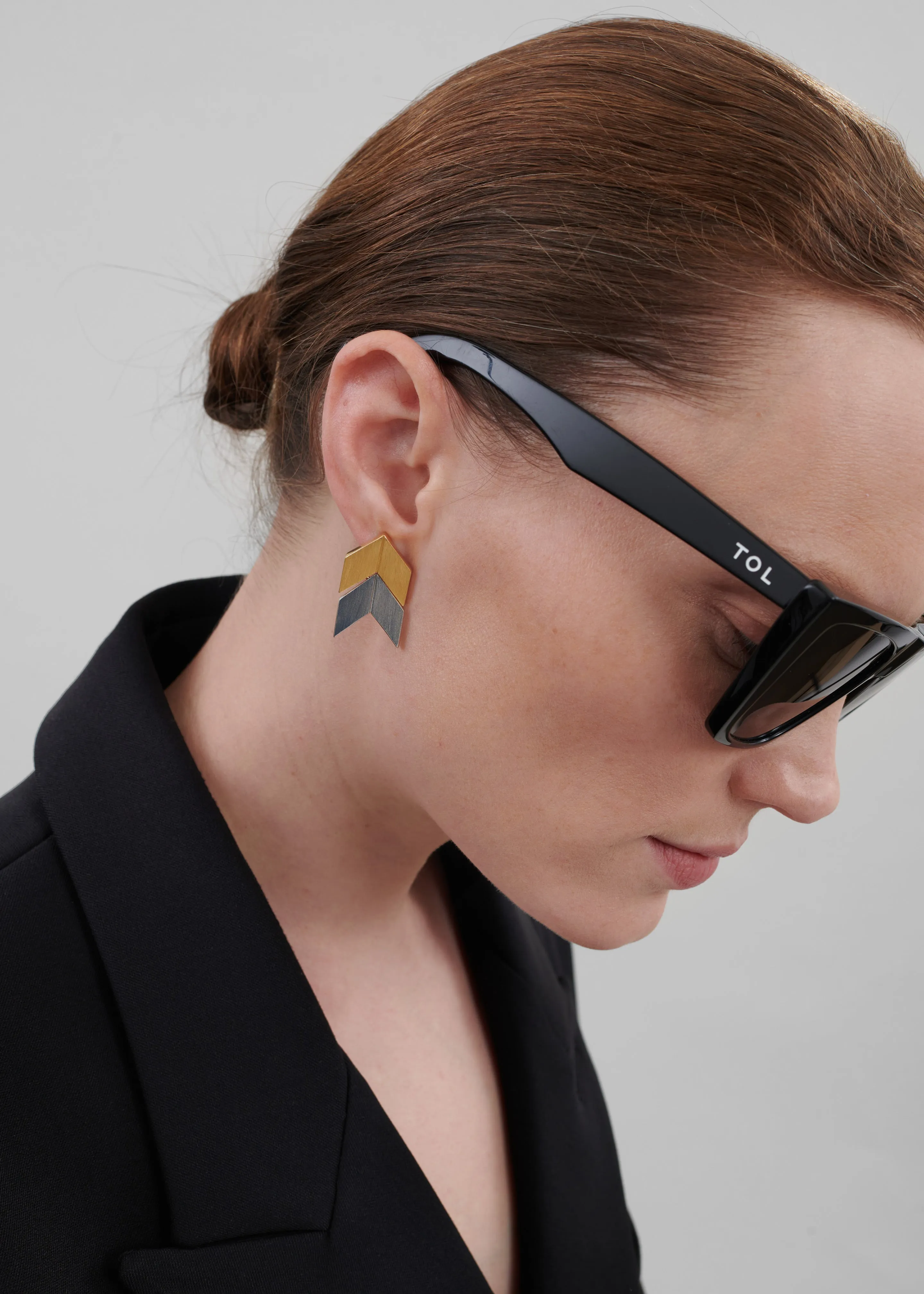 Bevza Two-Color Grains Earrings - Gold/Silver sold by Frankie Shop product image thumbnail 3