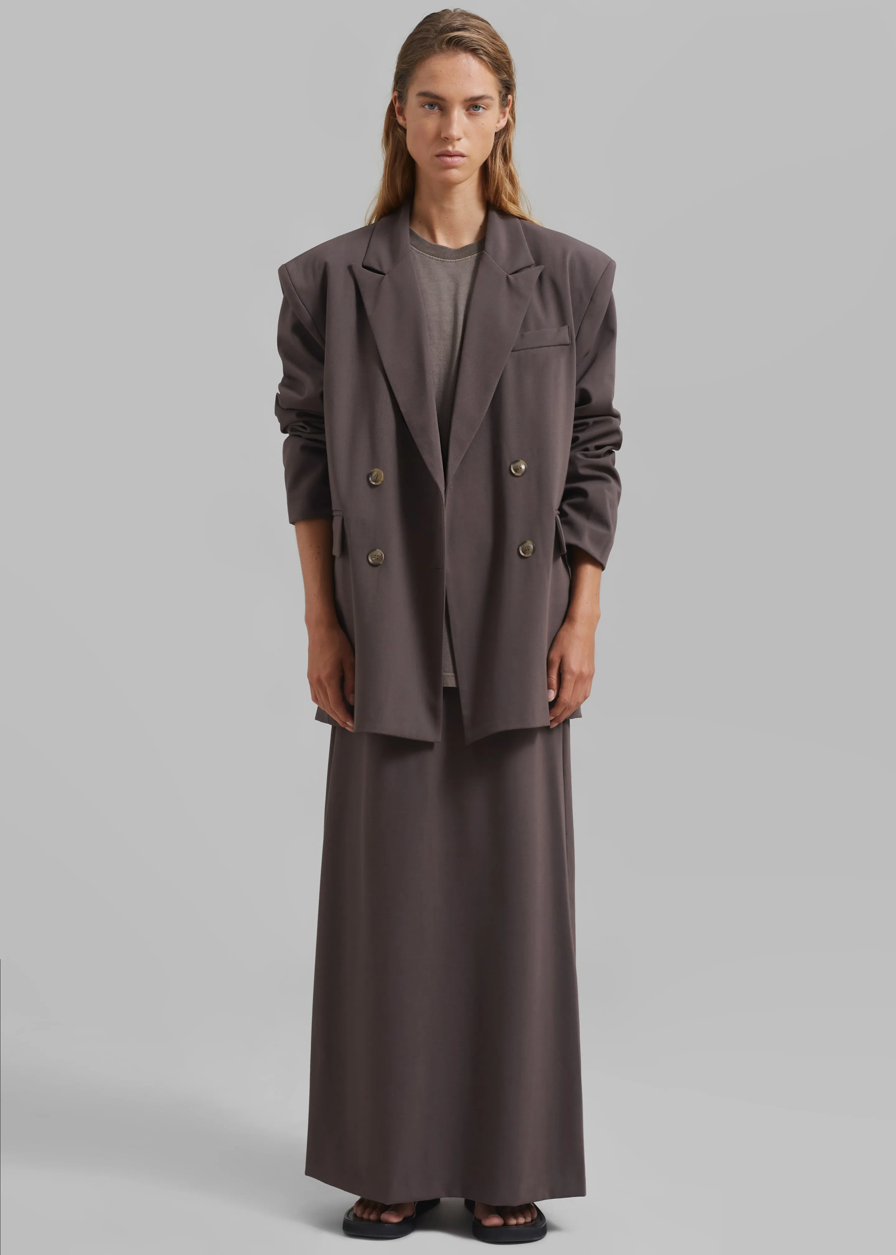 Allison Double Breasted Blazer - Brown sold by Frankie Shop product image thumbnail 4