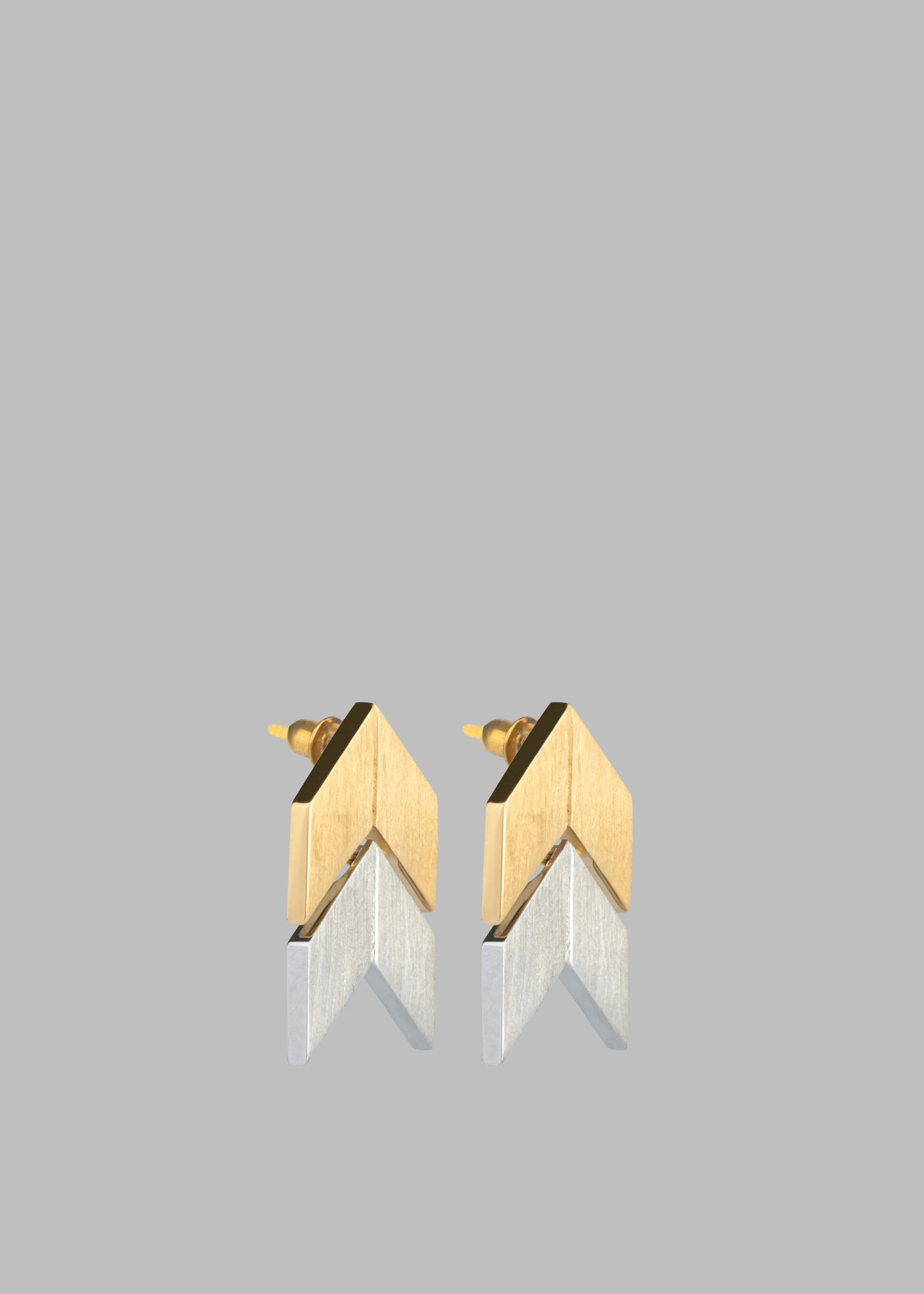 Bevza Two-Color Grains Earrings - Gold/Silver sold by Frankie Shop product image thumbnail 2