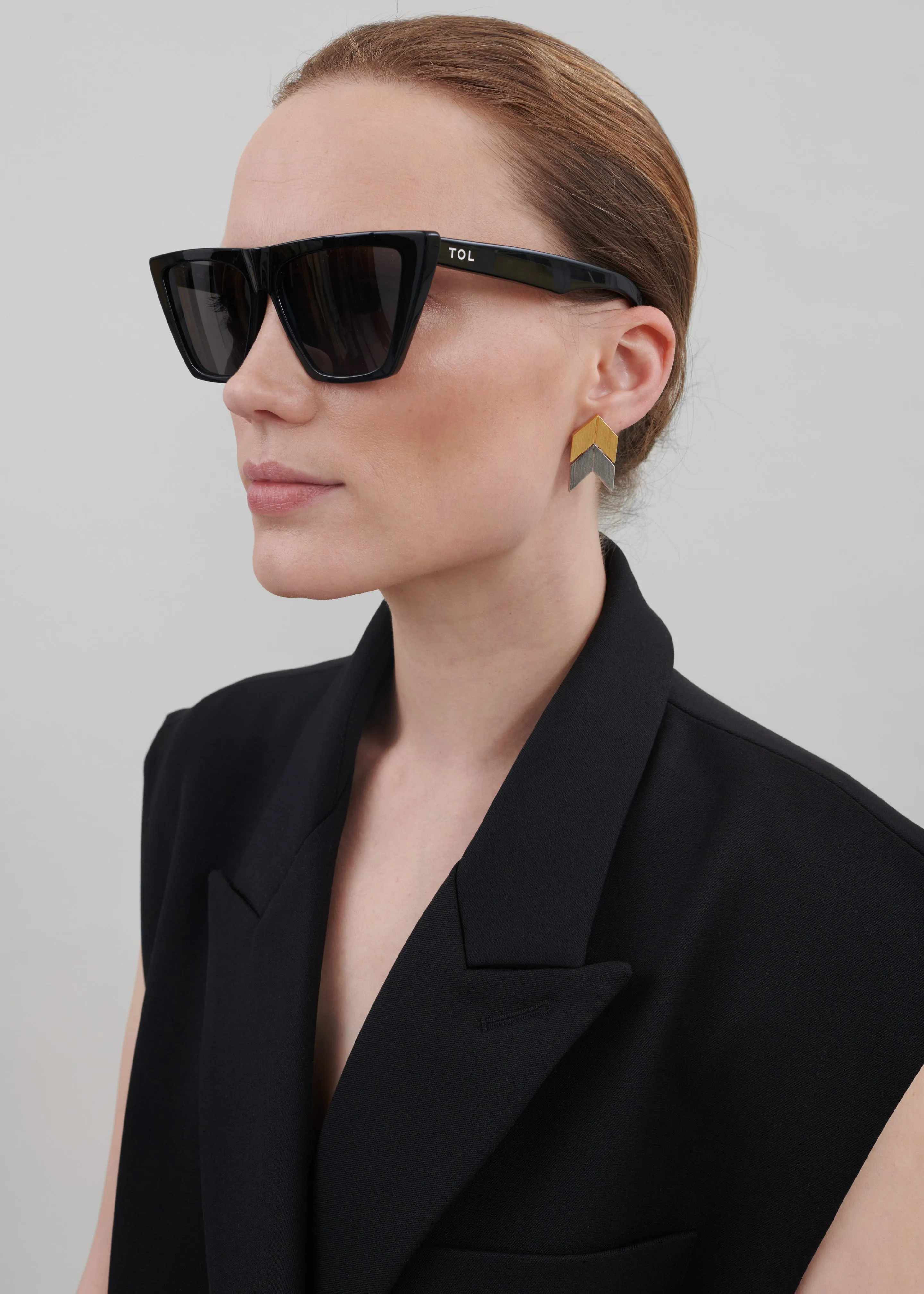 Bevza Two-Color Grains Earrings - Gold/Silver sold by Frankie Shop product image thumbnail 4