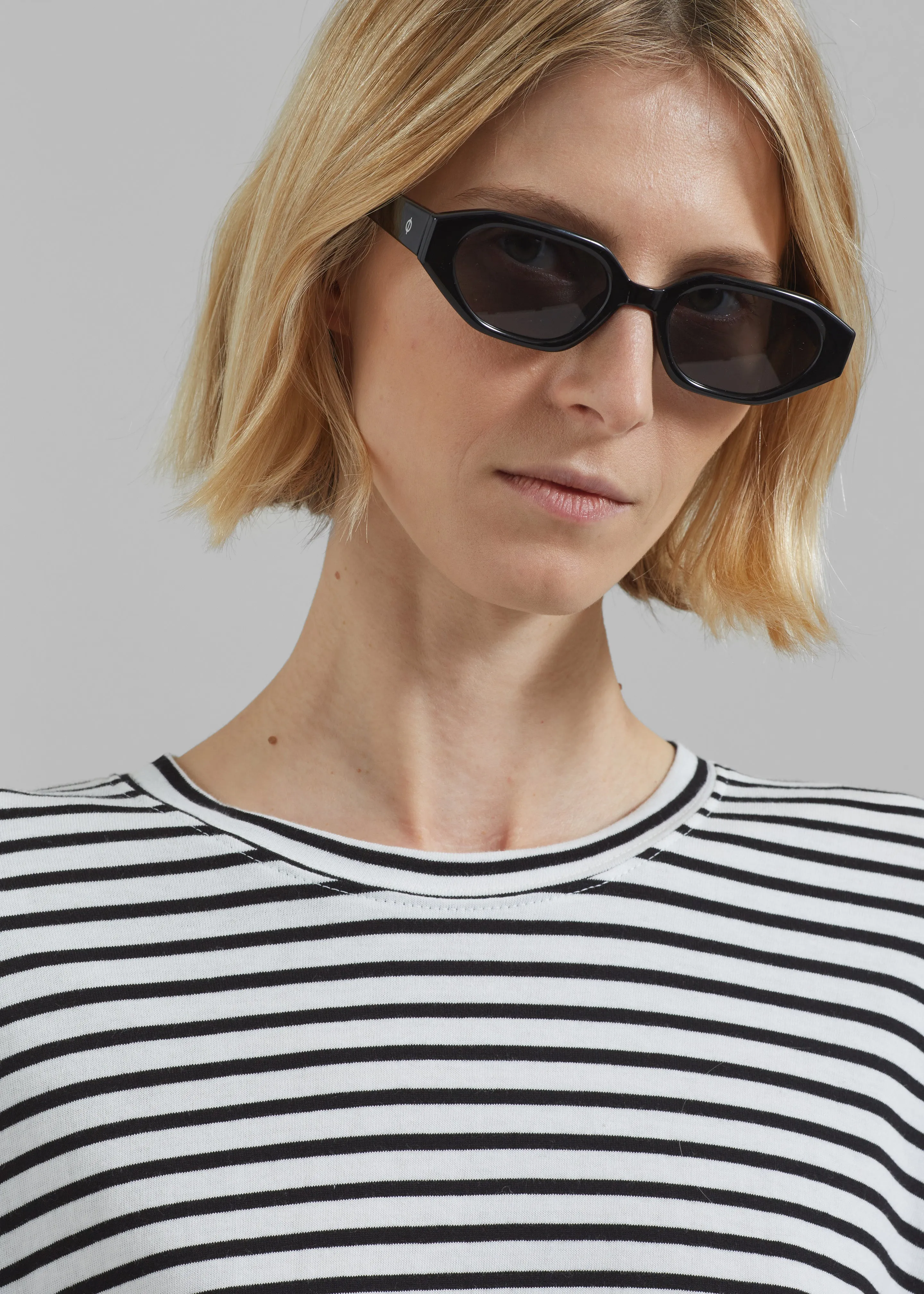 Salome Long Sleeve Tee - White/Black Stripe sold by Frankie Shop product image thumbnail 3