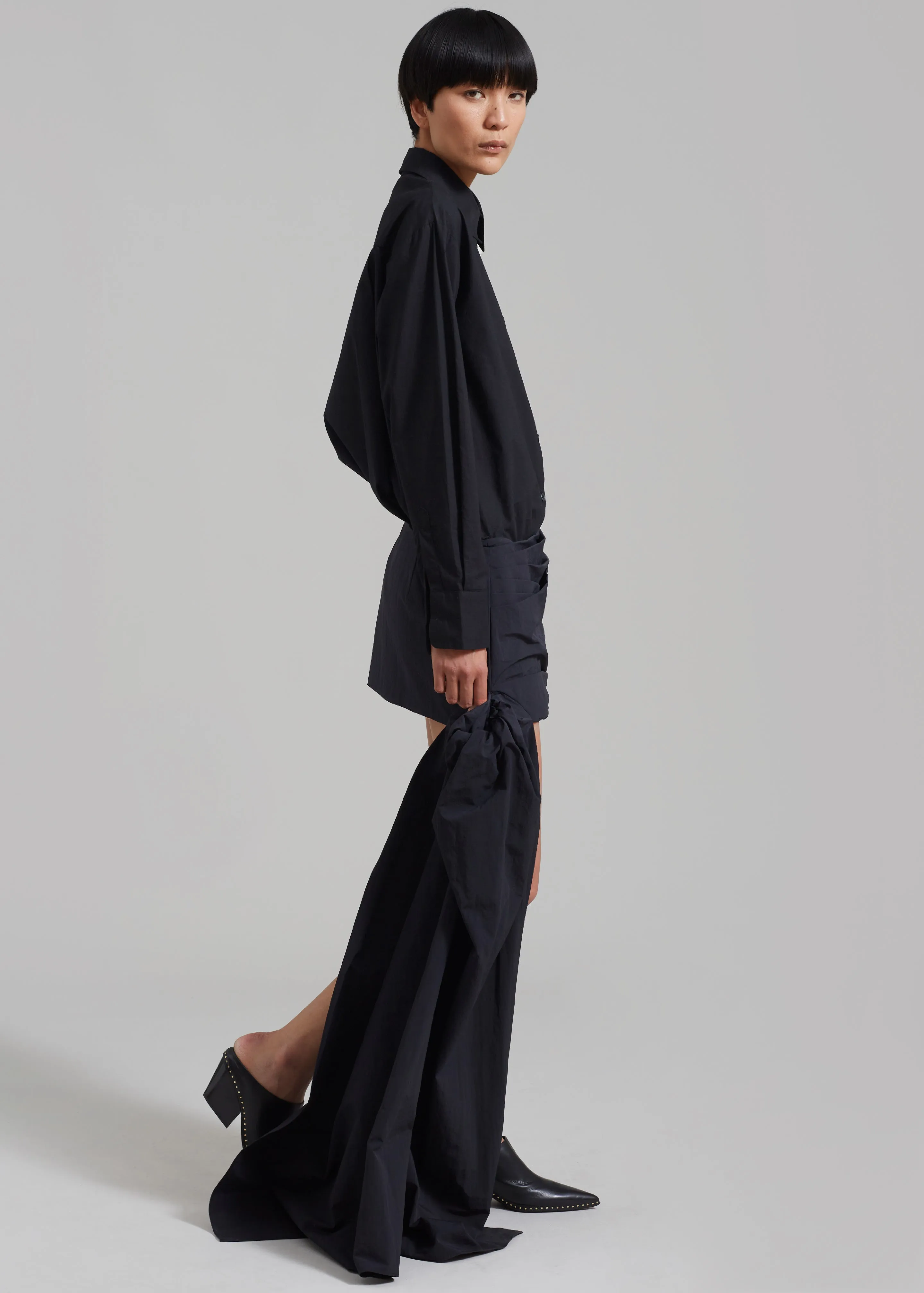 Christopher Esber Draped Bustle Micro Skirt - Black sold by Frankie Shop product image thumbnail 2