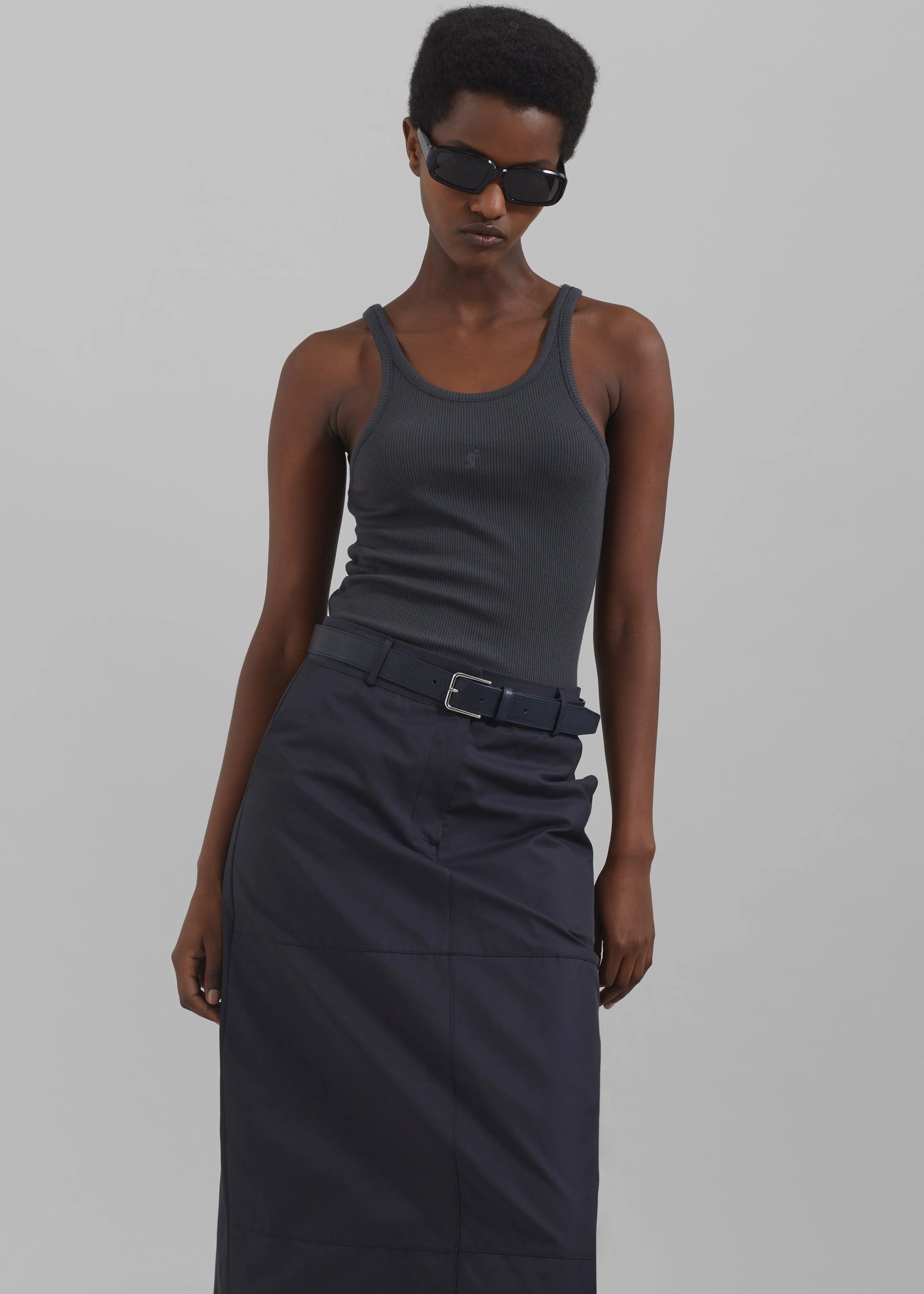 Toni Leather Belt - Dark Navy sold by Frankie Shop product image thumbnail 3