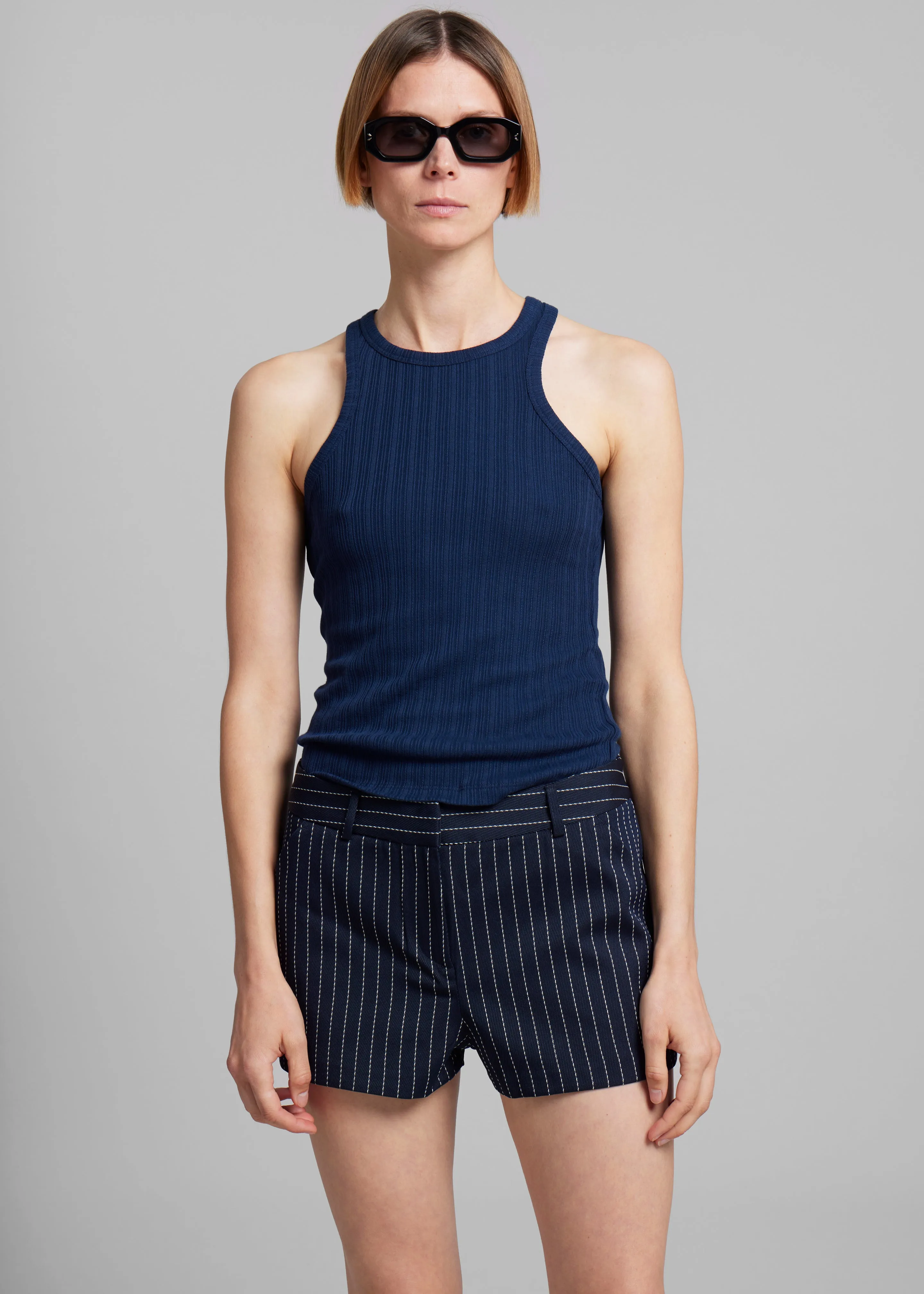 Samsøe Samsøe Sahelene Tank Top - Pageant Blue sold by Frankie Shop product image thumbnail 4