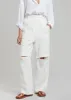 Tara Linen Pants - Off White sold by Frankie Shop
