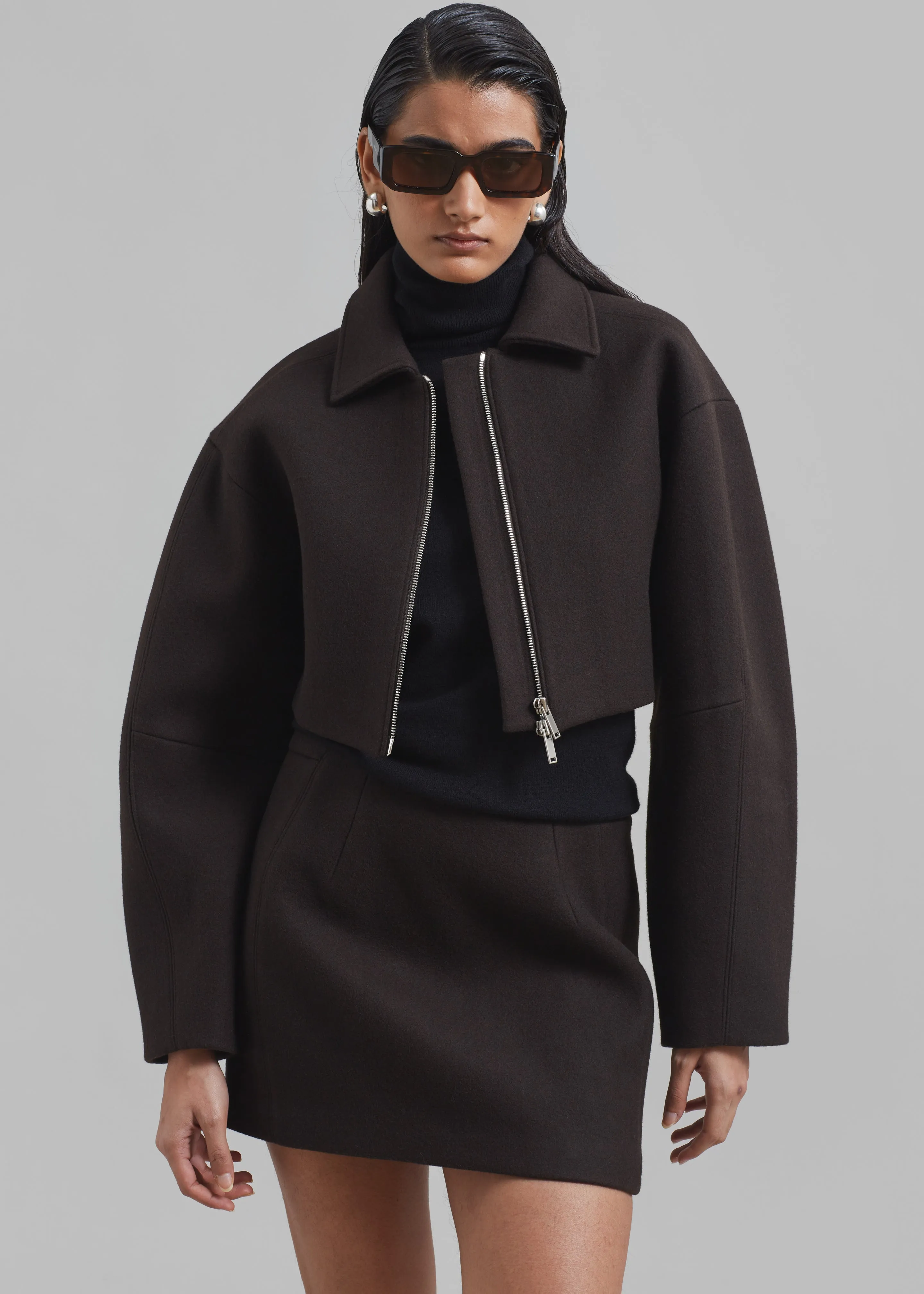 Kerrigan Wool Jacket - Brown sold by Frankie Shop product image thumbnail 4