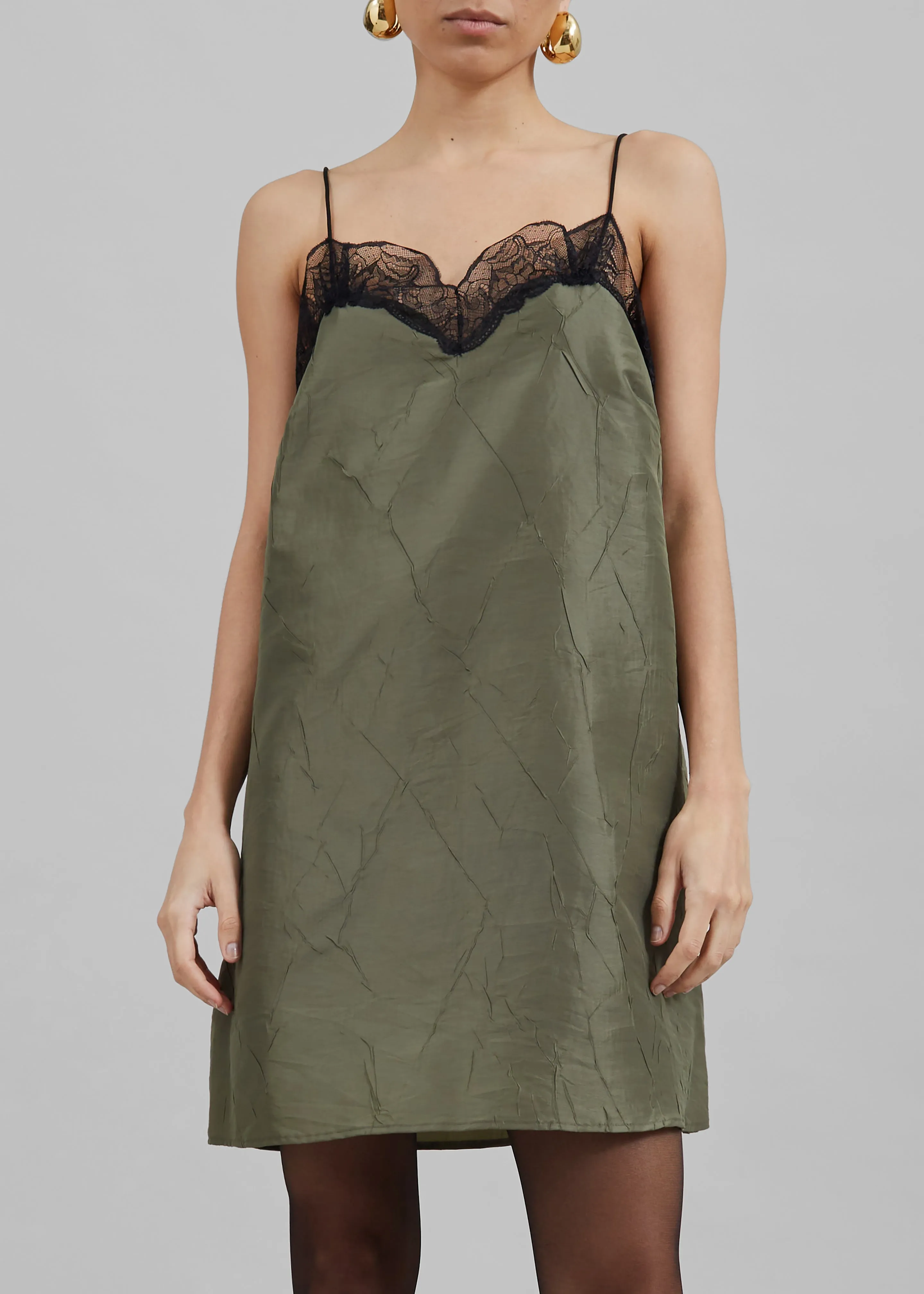 Julia Slip Dress - Khaki sold by Frankie Shop product image thumbnail 4