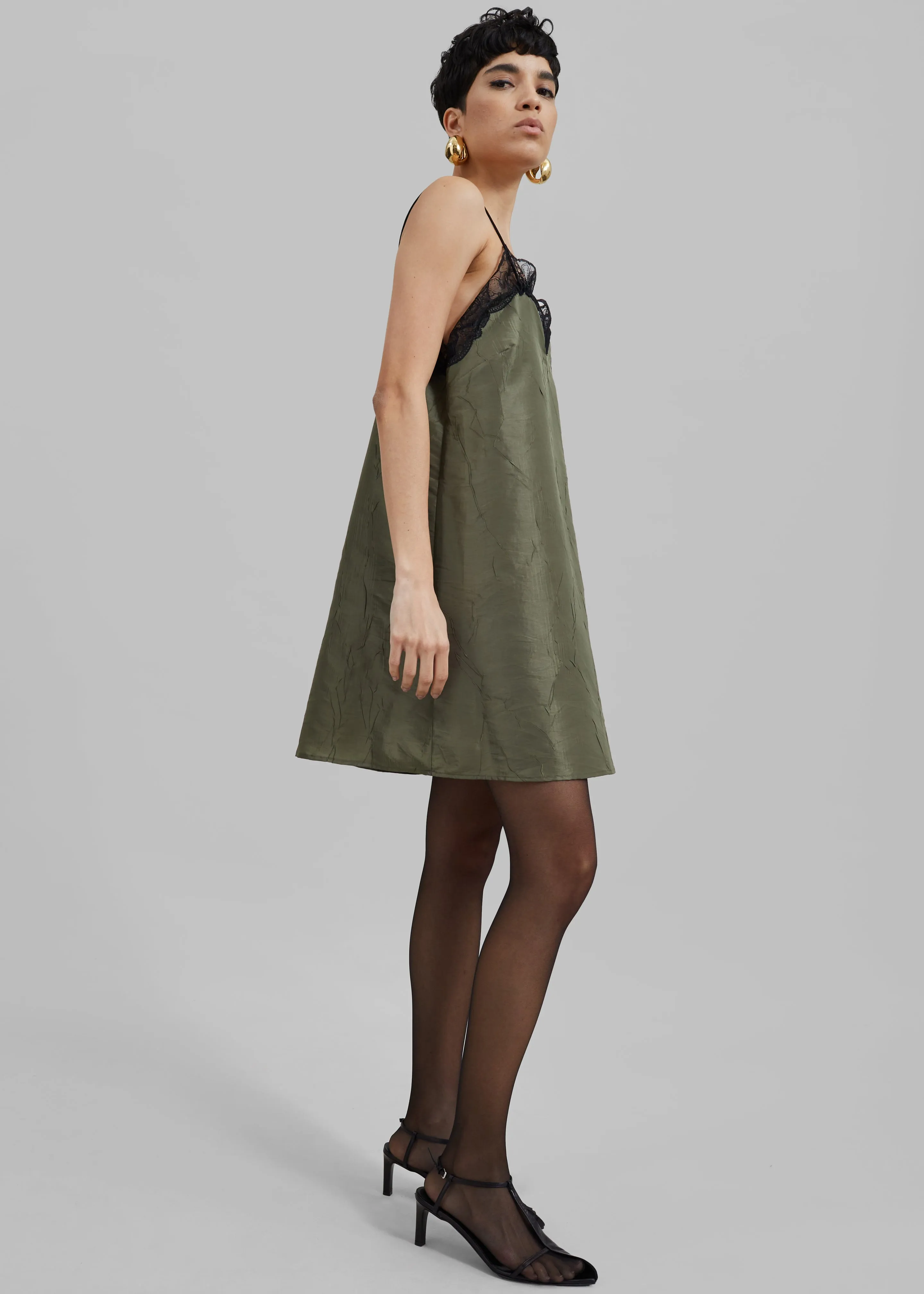 Julia Slip Dress - Khaki sold by Frankie Shop product image thumbnail 3