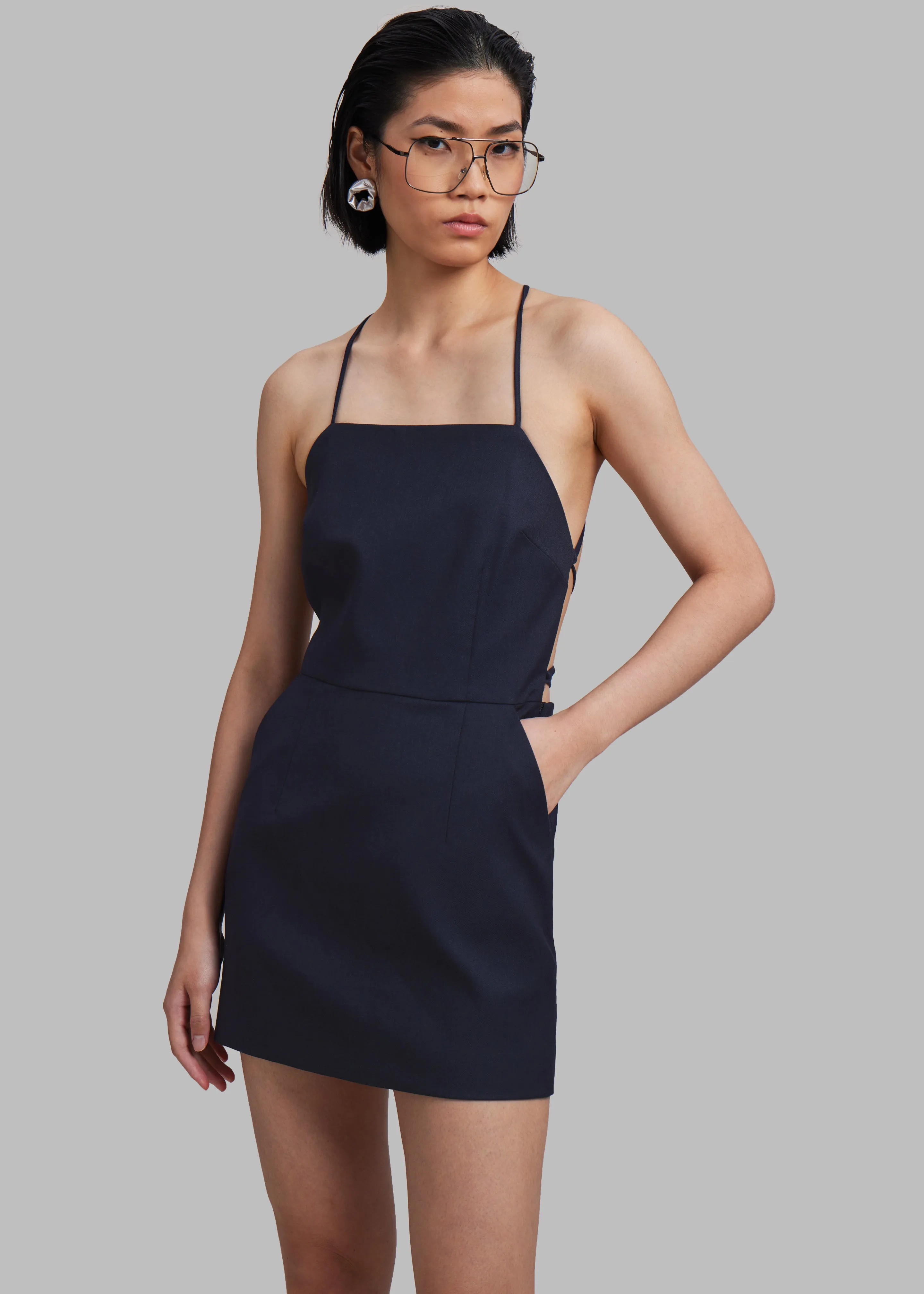 The Garment Pluto Front Dress - Midnight Blue sold by Frankie Shop product image thumbnail 5