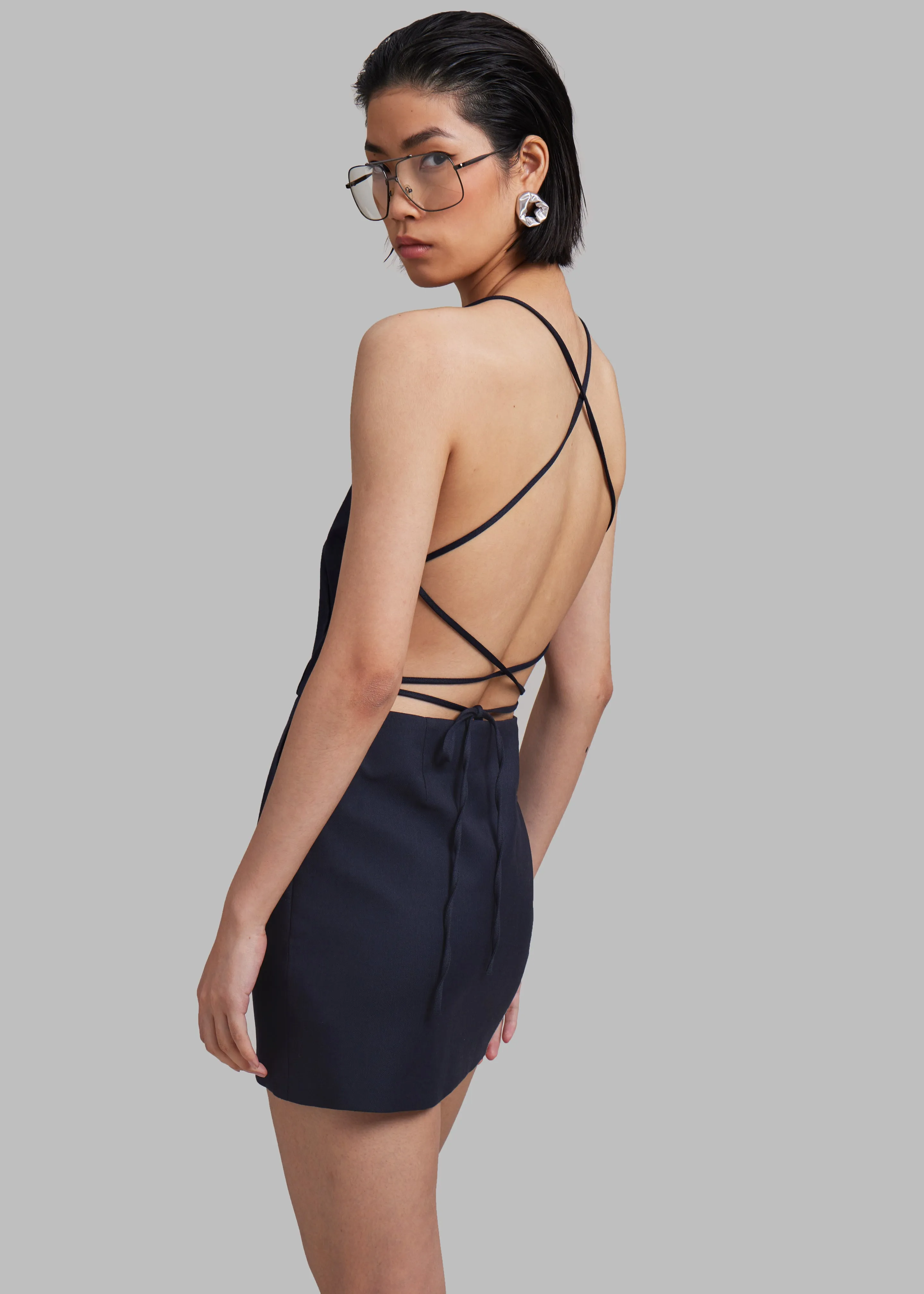 The Garment Pluto Front Dress - Midnight Blue sold by Frankie Shop product image thumbnail 2