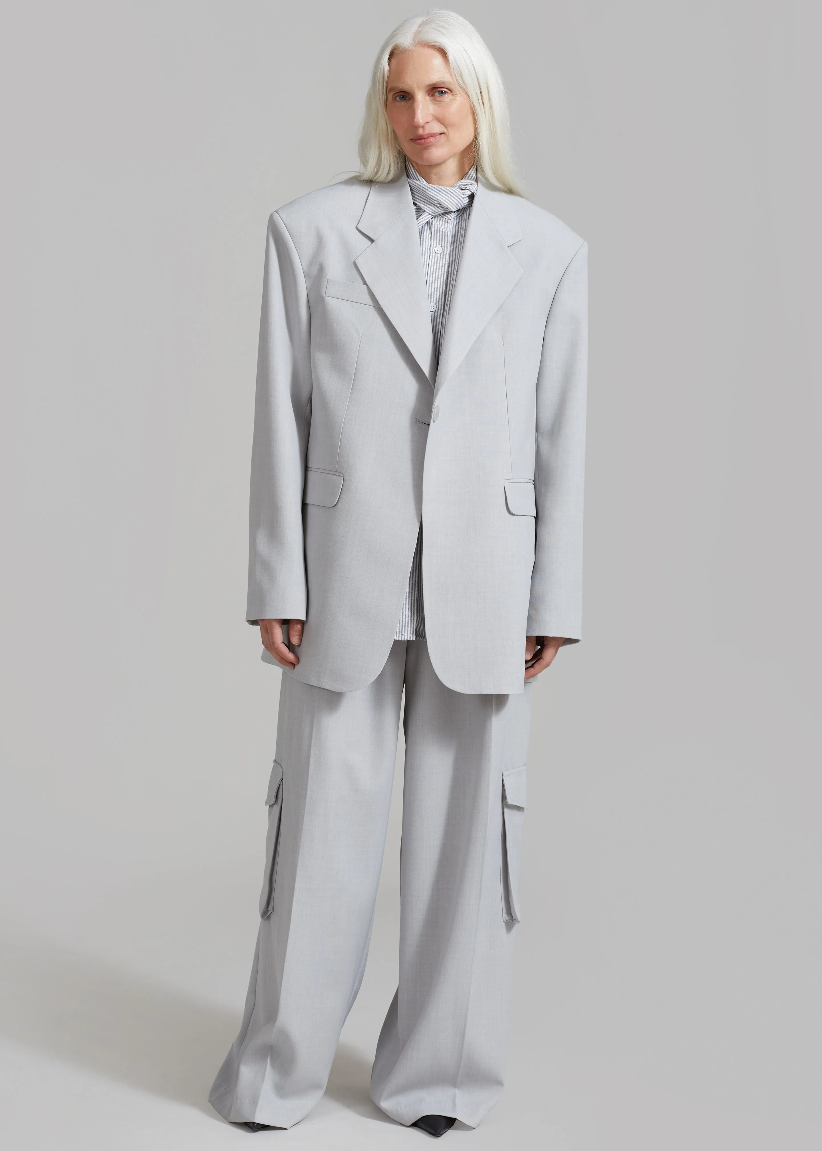 Gladys Blazer - Grey sold by Frankie Shop product image thumbnail 4