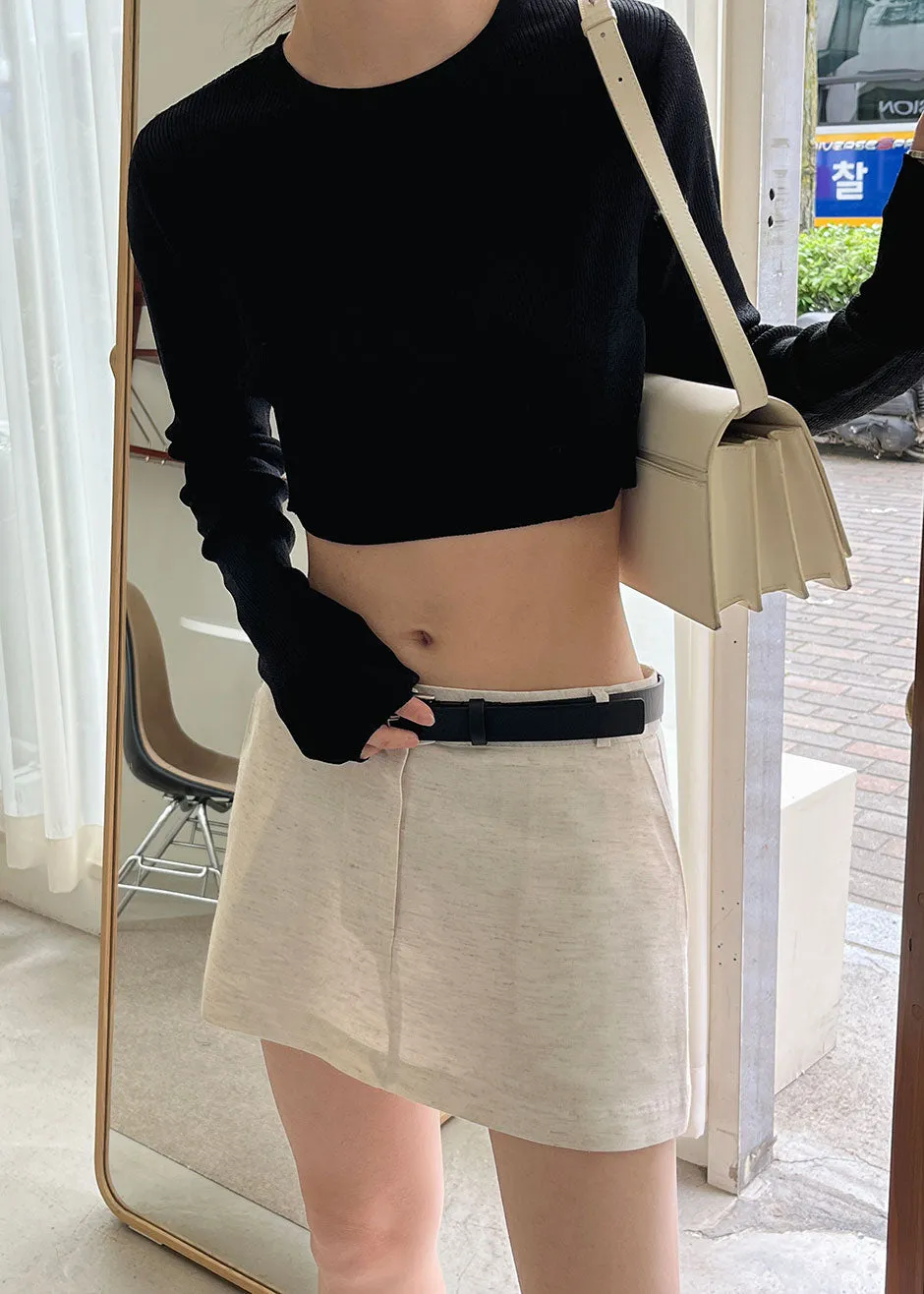 Kaz Cropped Knit Top - Black sold by Frankie Shop product image thumbnail 2