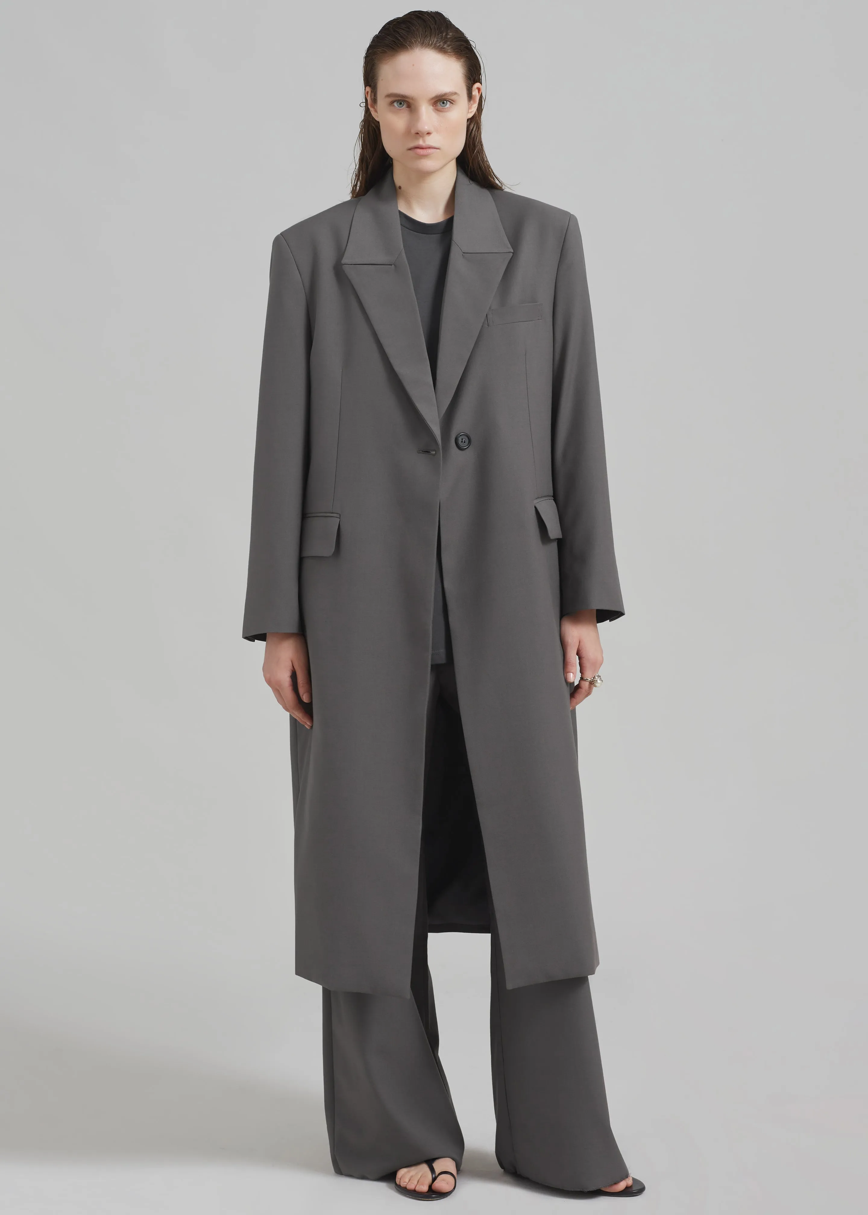 Charlotte Overcoat - Grey sold by Frankie Shop product image thumbnail 2