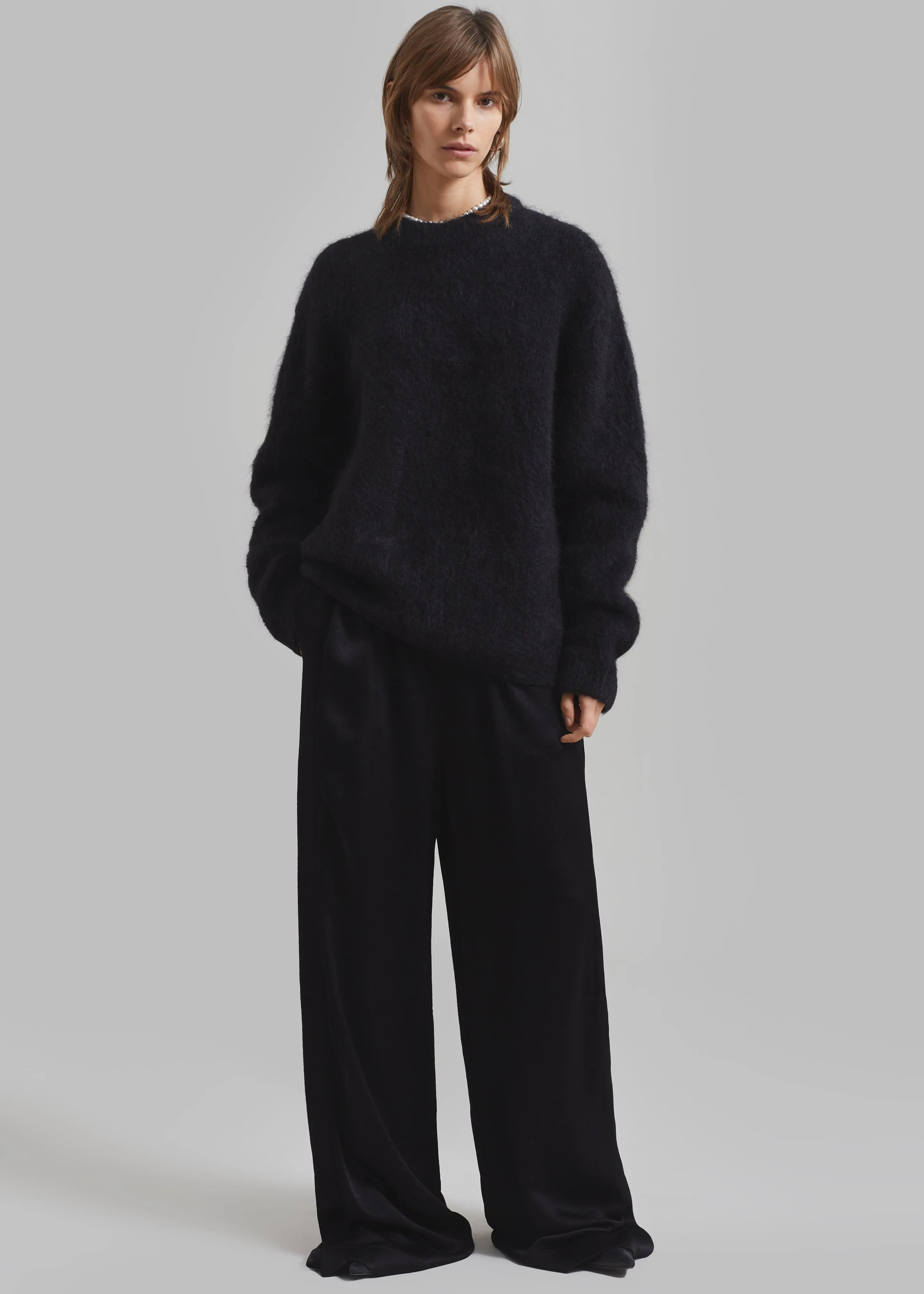 Amomento Round Neck Pullover - Black sold by Frankie Shop