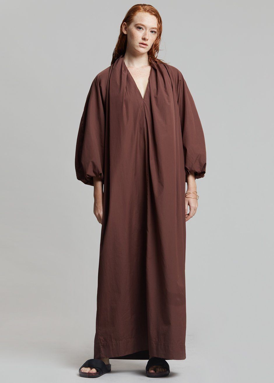 Esse Studios Collected Long Dress - Chocolate sold by Frankie Shop product image thumbnail 4