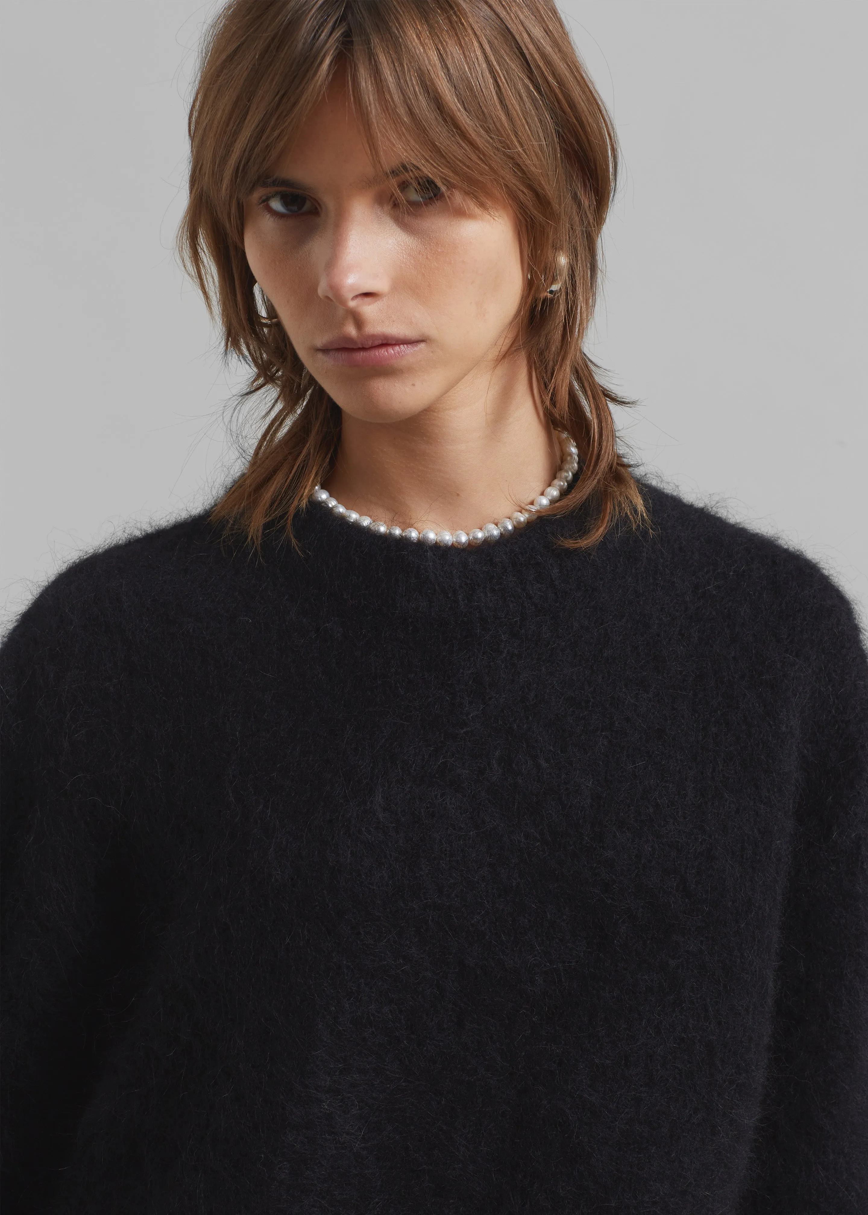 Amomento Round Neck Pullover - Black sold by Frankie Shop product image thumbnail 3
