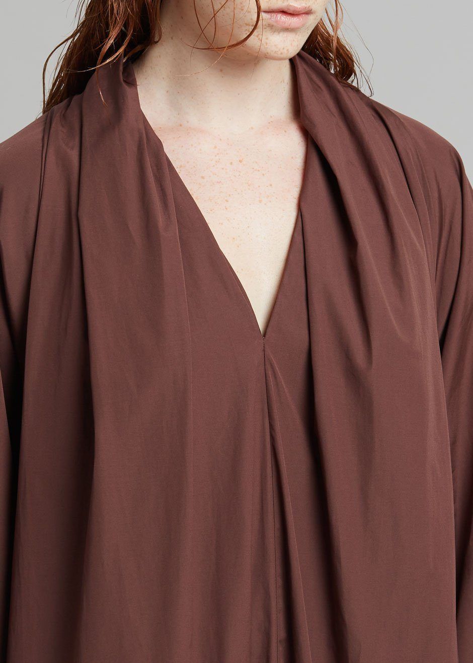 Esse Studios Collected Long Dress - Chocolate sold by Frankie Shop product image thumbnail 5