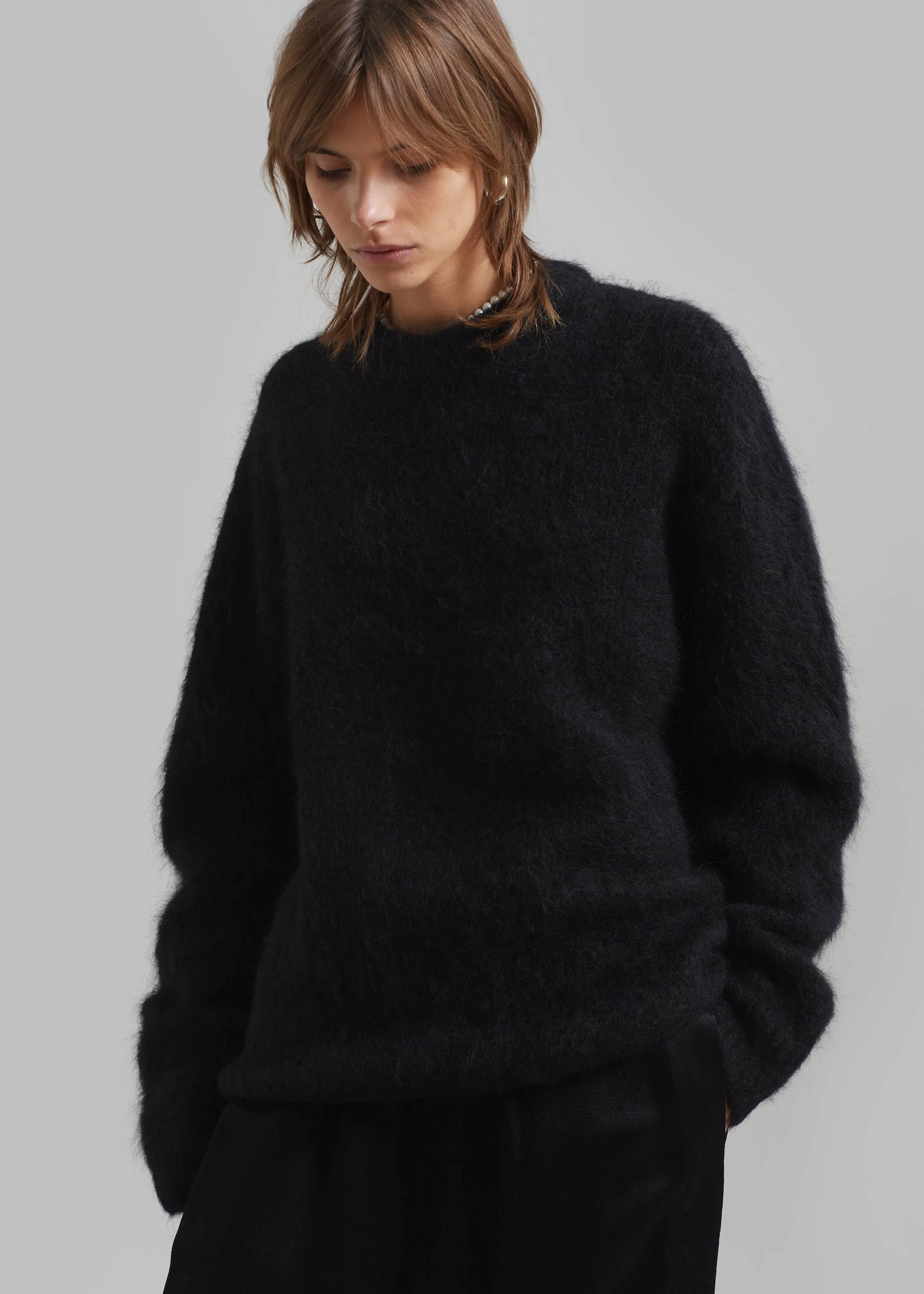 Amomento Round Neck Pullover - Black sold by Frankie Shop product image thumbnail 2