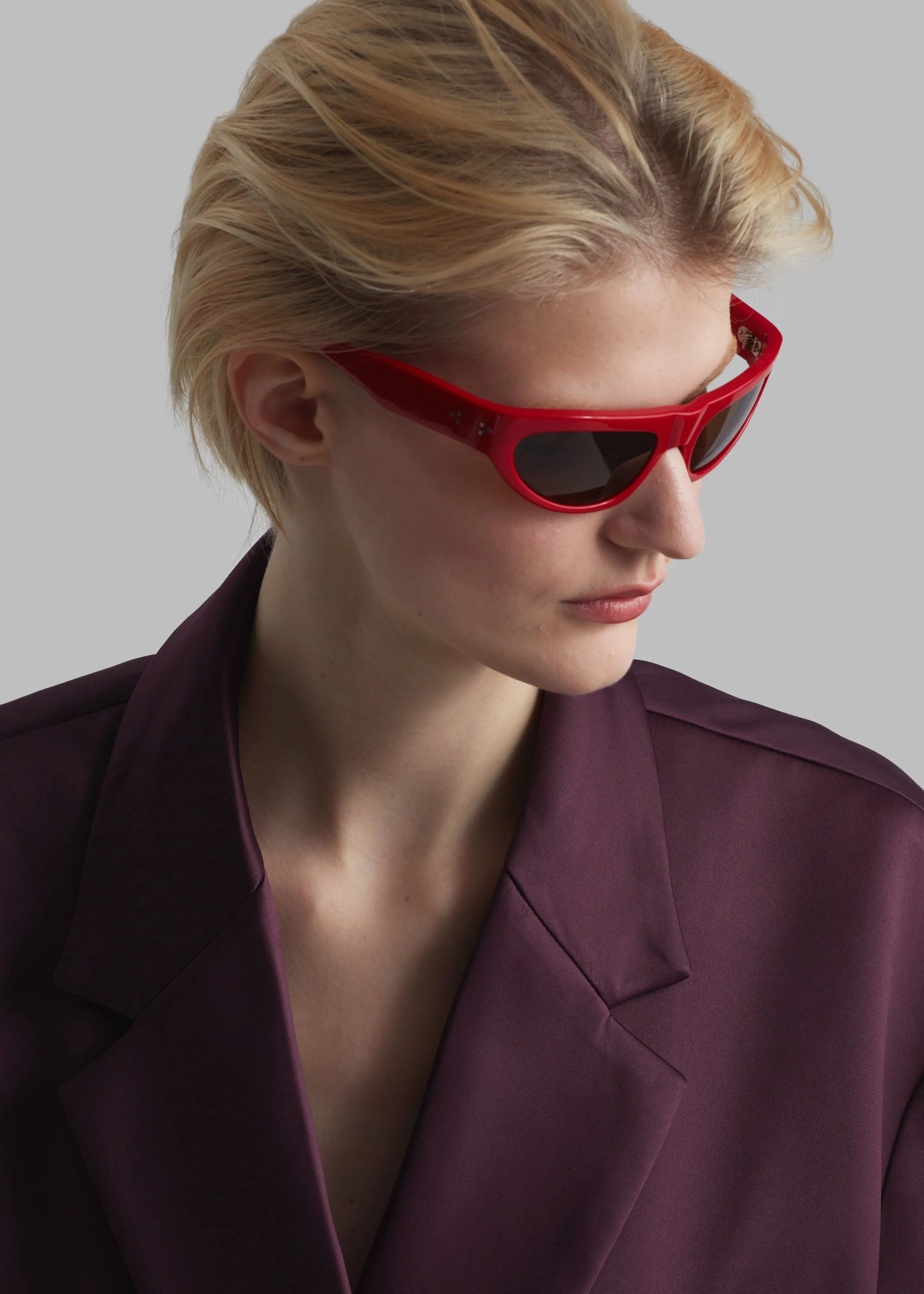 Port Tanger Malick Sunglasses - Incense Red Acetate/Tobacco Lens sold by Frankie Shop product image thumbnail 2