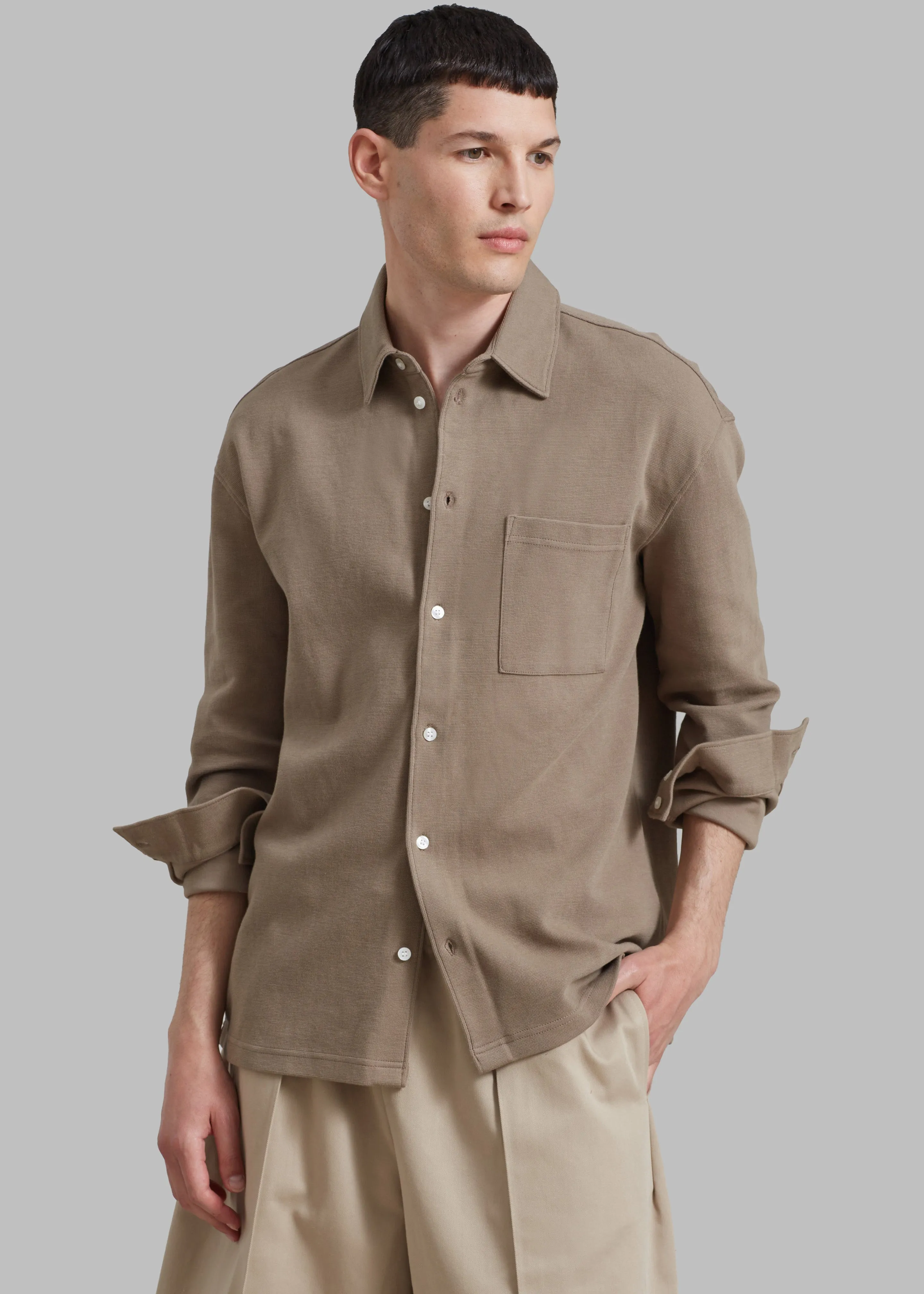 Samsøe Samsøe Poul Shirt - Brindle sold by Frankie Shop