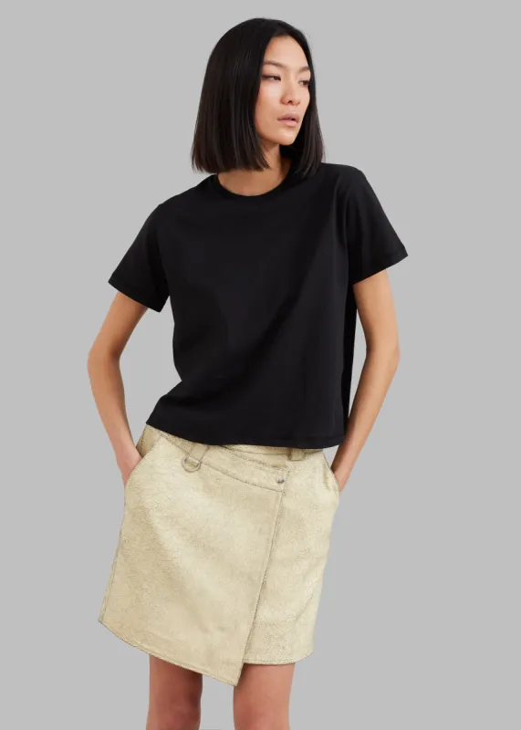 Gestuz ConstanceGZ HW Mini Skirt - Crackled Vintage White sold by Frankie Shop