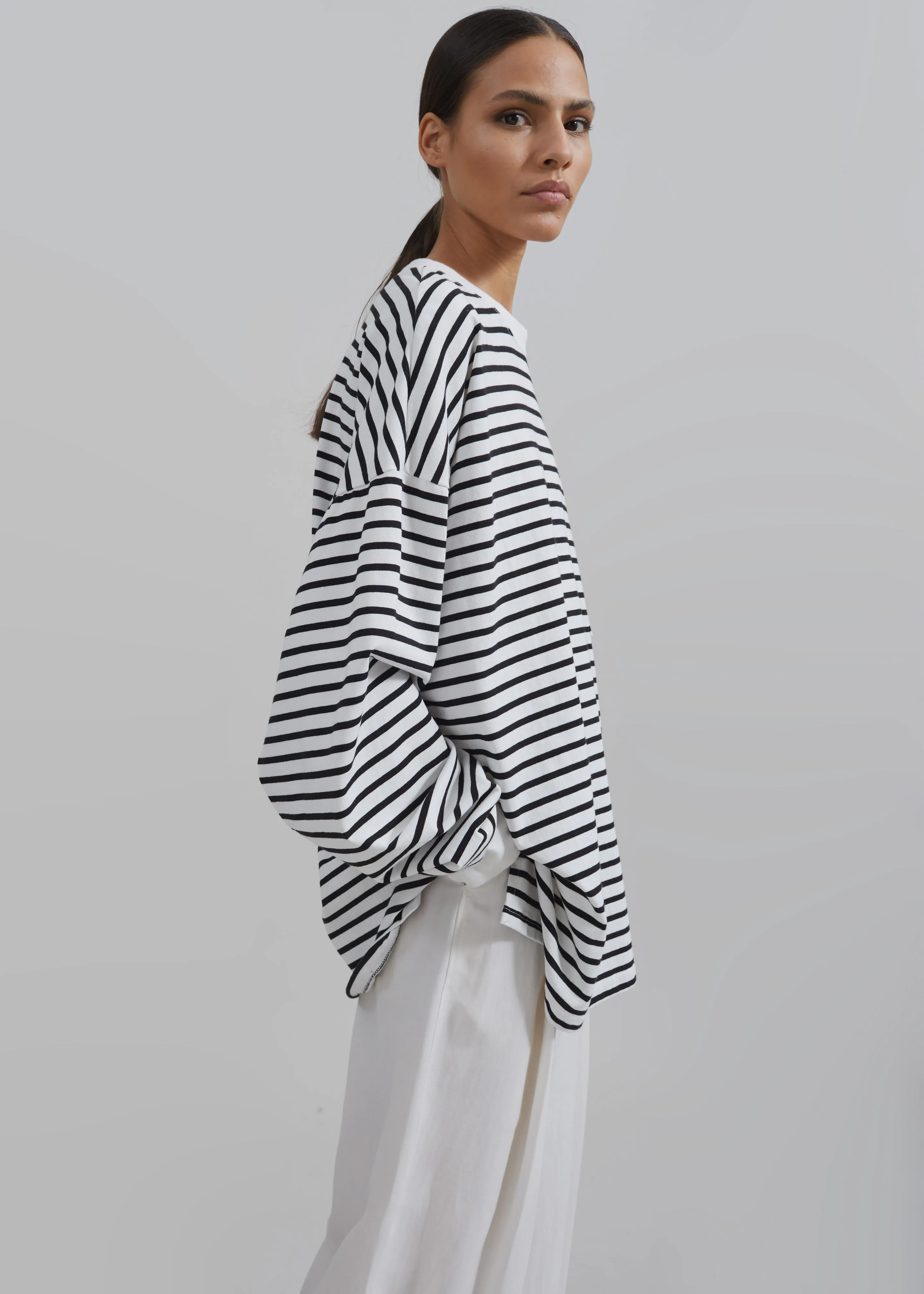 Cody Pocket Tee - Black/White Stripe sold by Frankie Shop