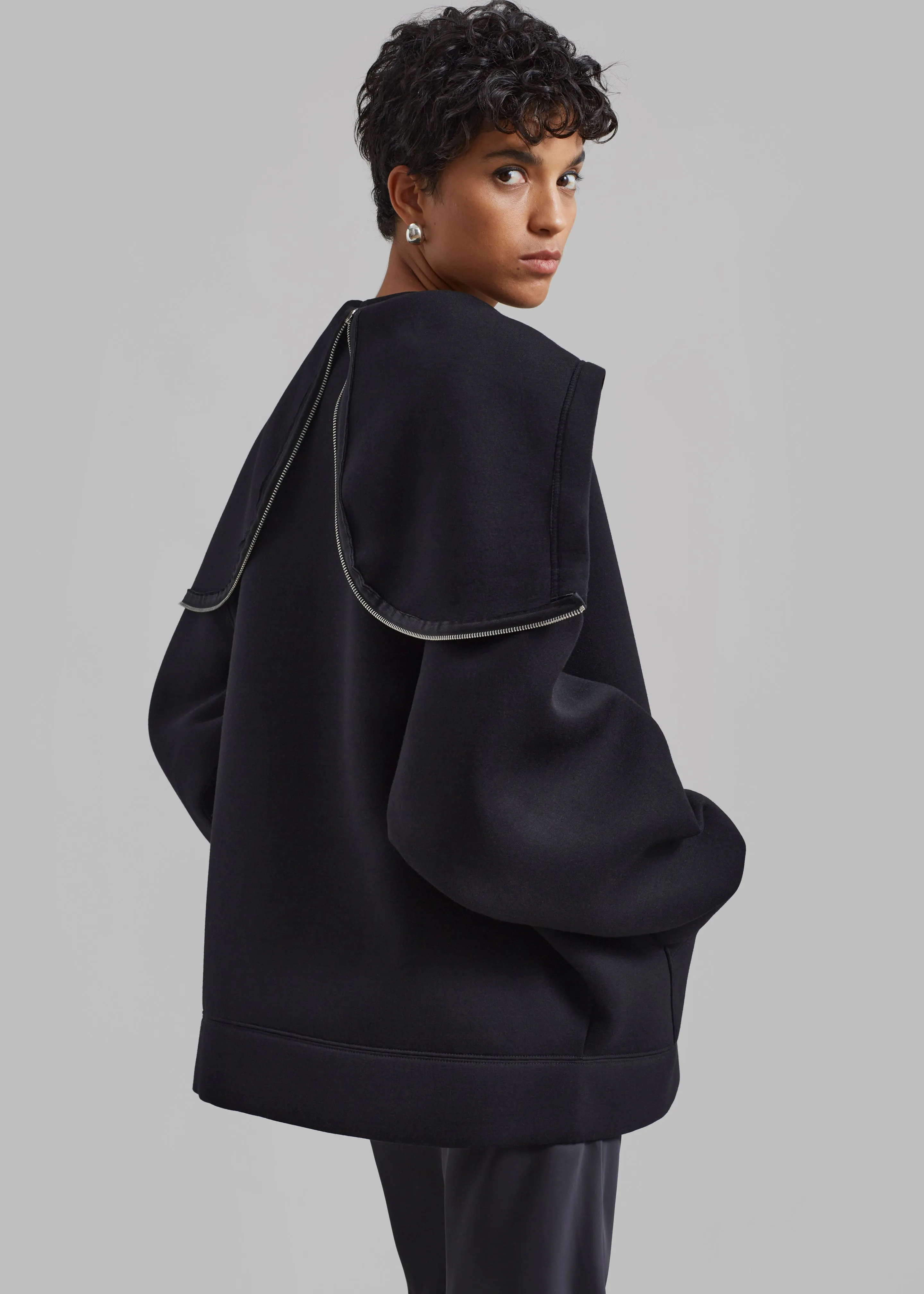 Denton Oversized Hoodie - Black sold by Frankie Shop product image thumbnail 3