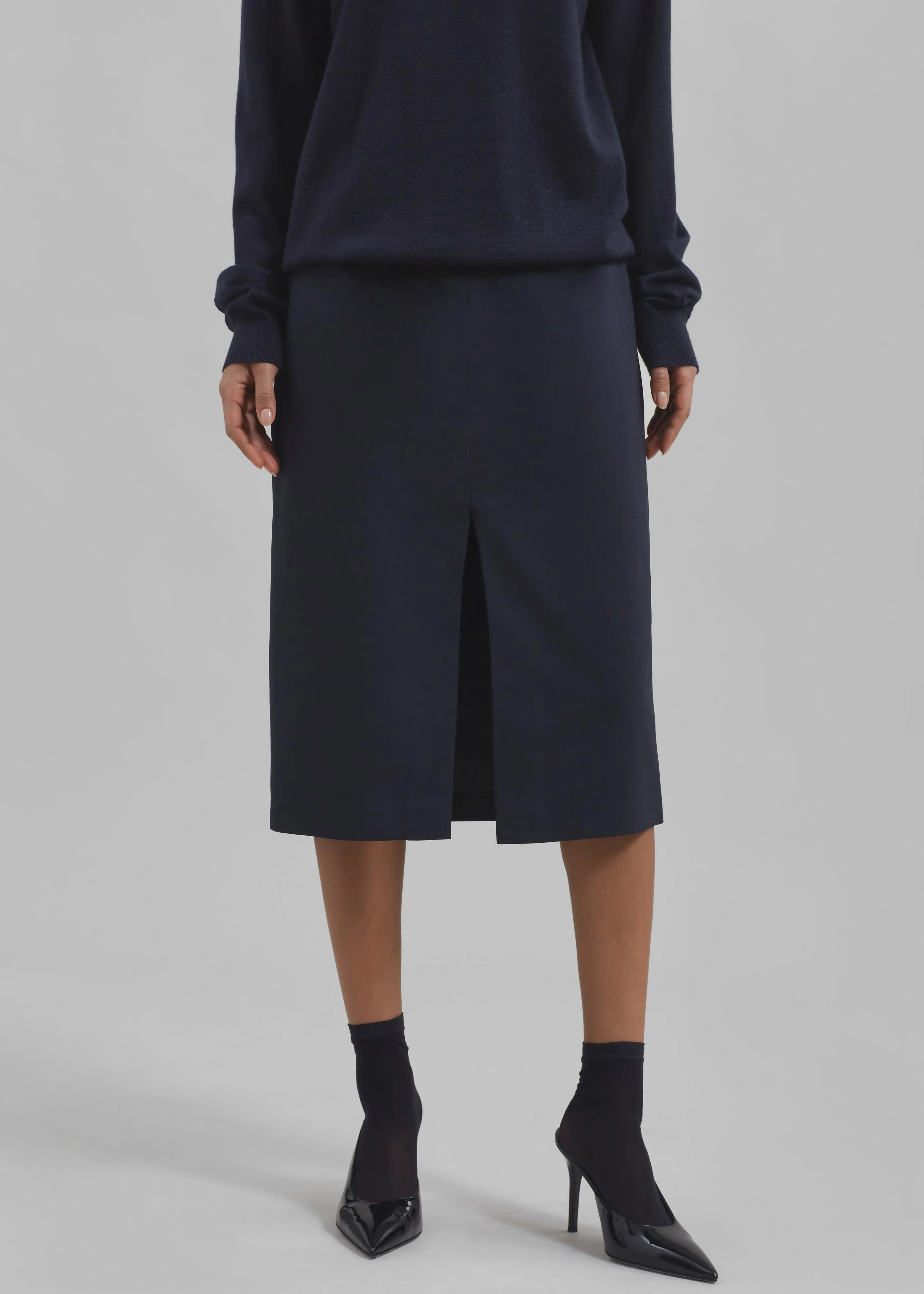 Brooklyn Midi Skirt - Navy sold by Frankie Shop product image thumbnail 2