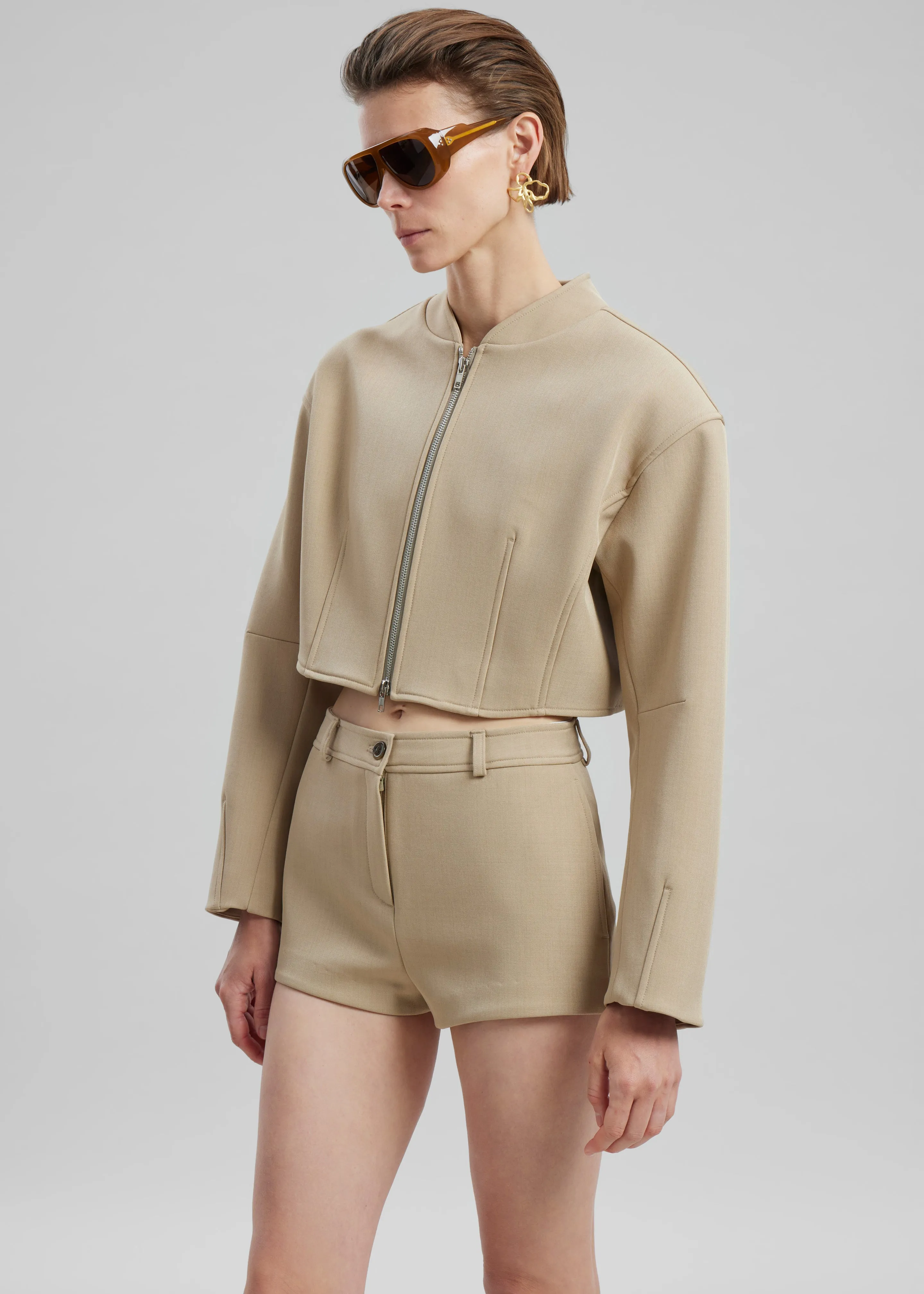 Banks Hot Pants - Beige sold by Frankie Shop