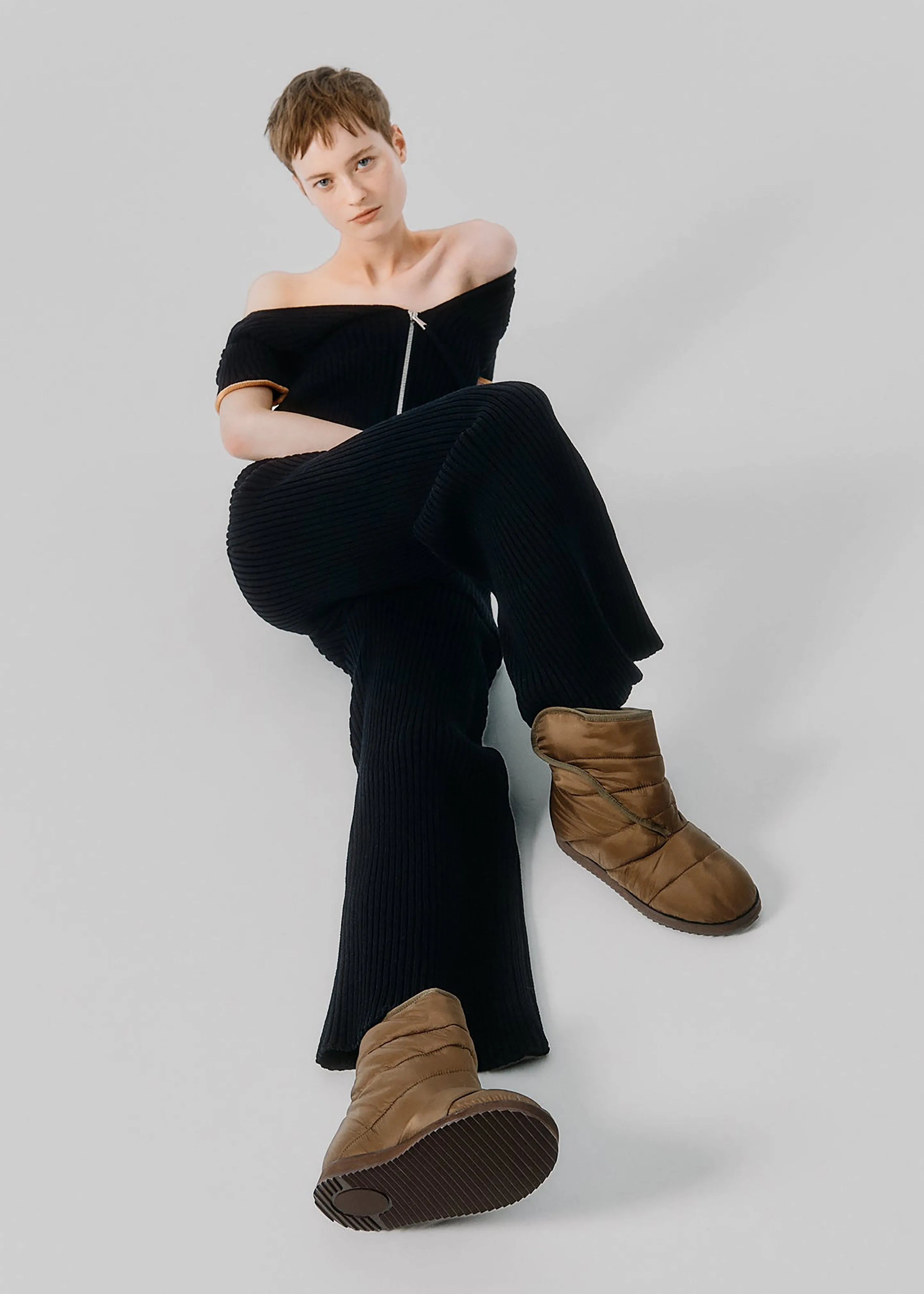 Gia Borghini 18 Urban Puffer Boot - Fondent sold by Frankie Shop product image thumbnail 2