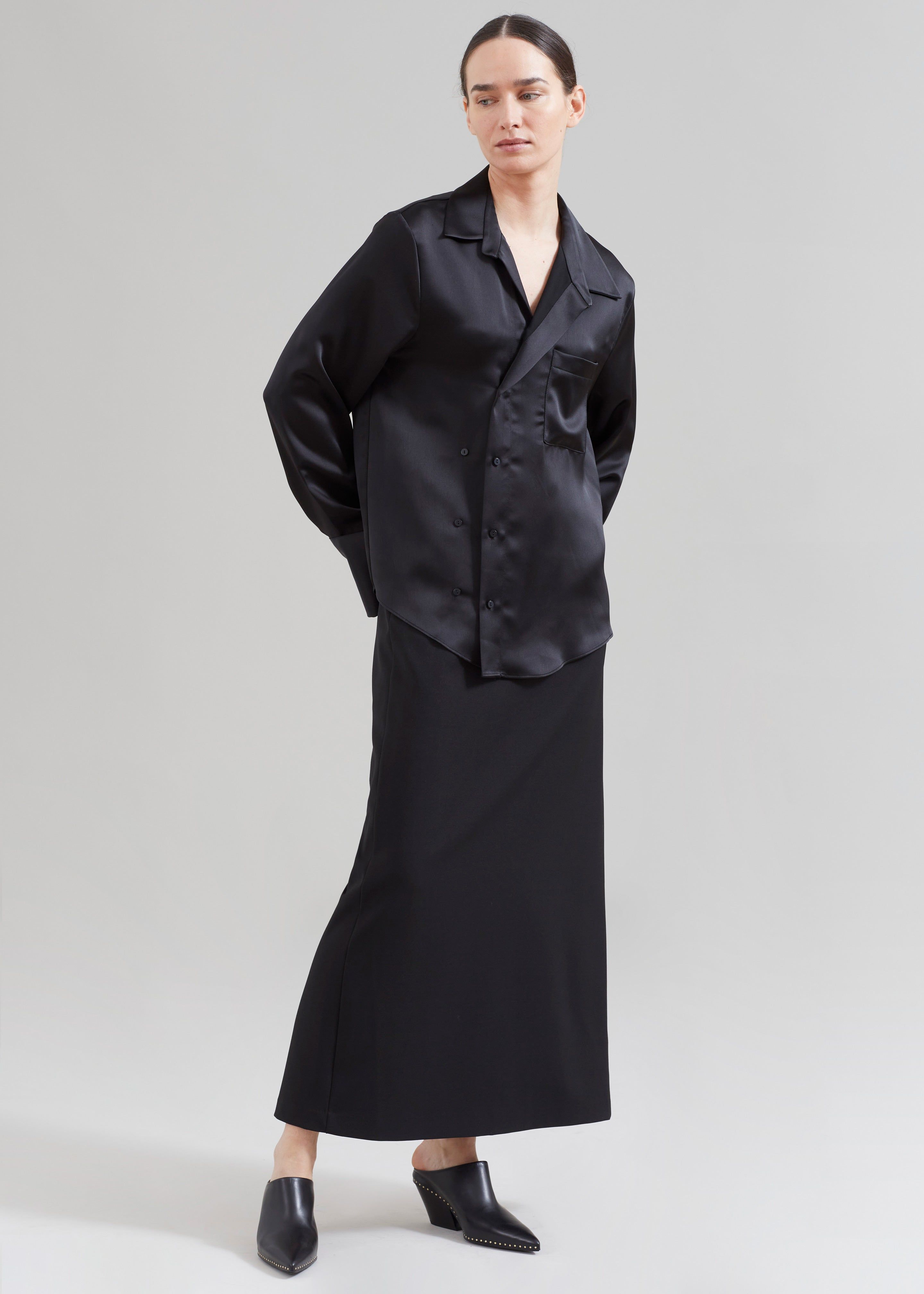 Sree Silky Shirt - Black sold by Frankie Shop product image thumbnail 3